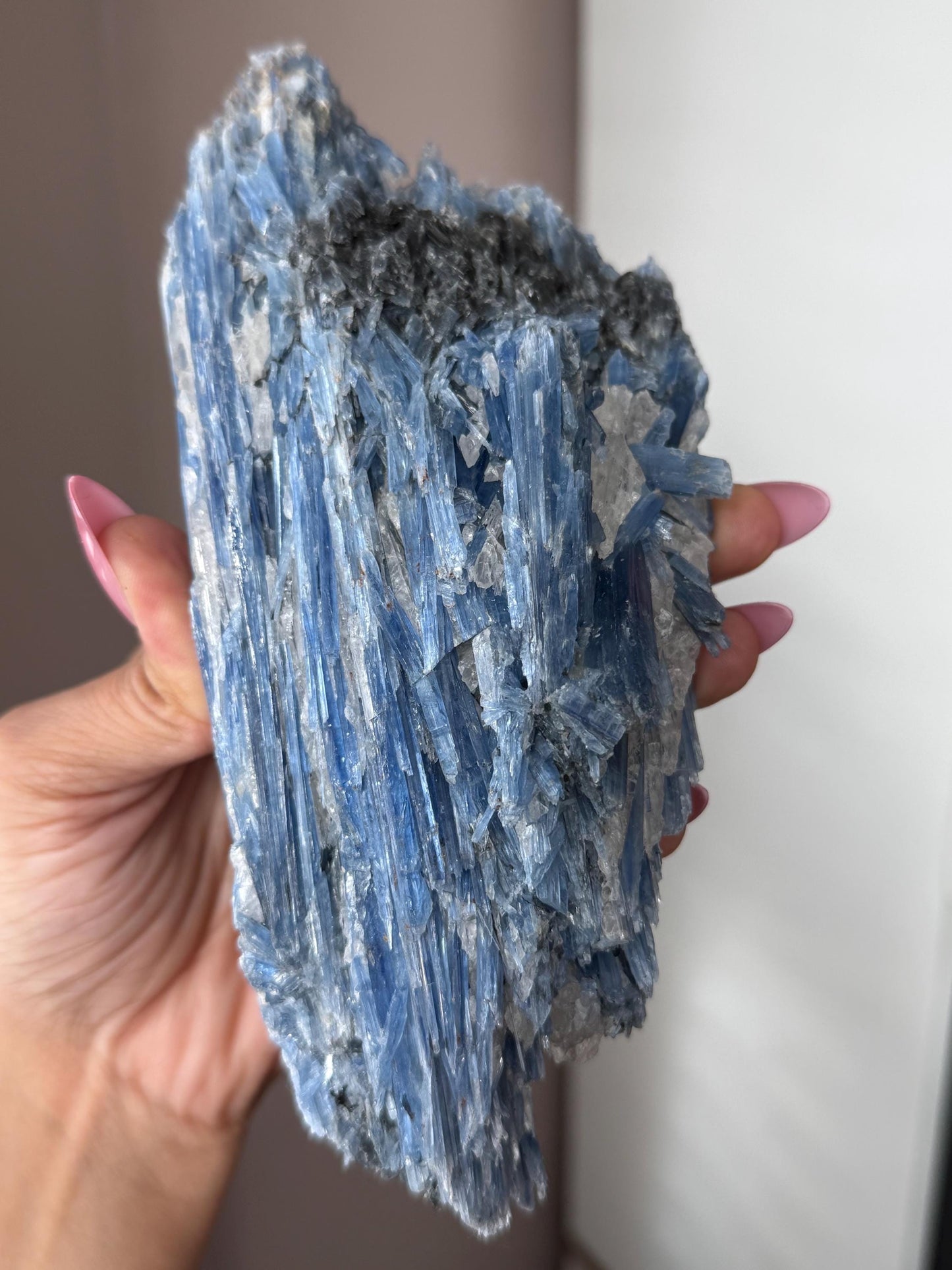 Brazilian Kyanite and Quartz Combo, Kyanite, natural minerals and rocks