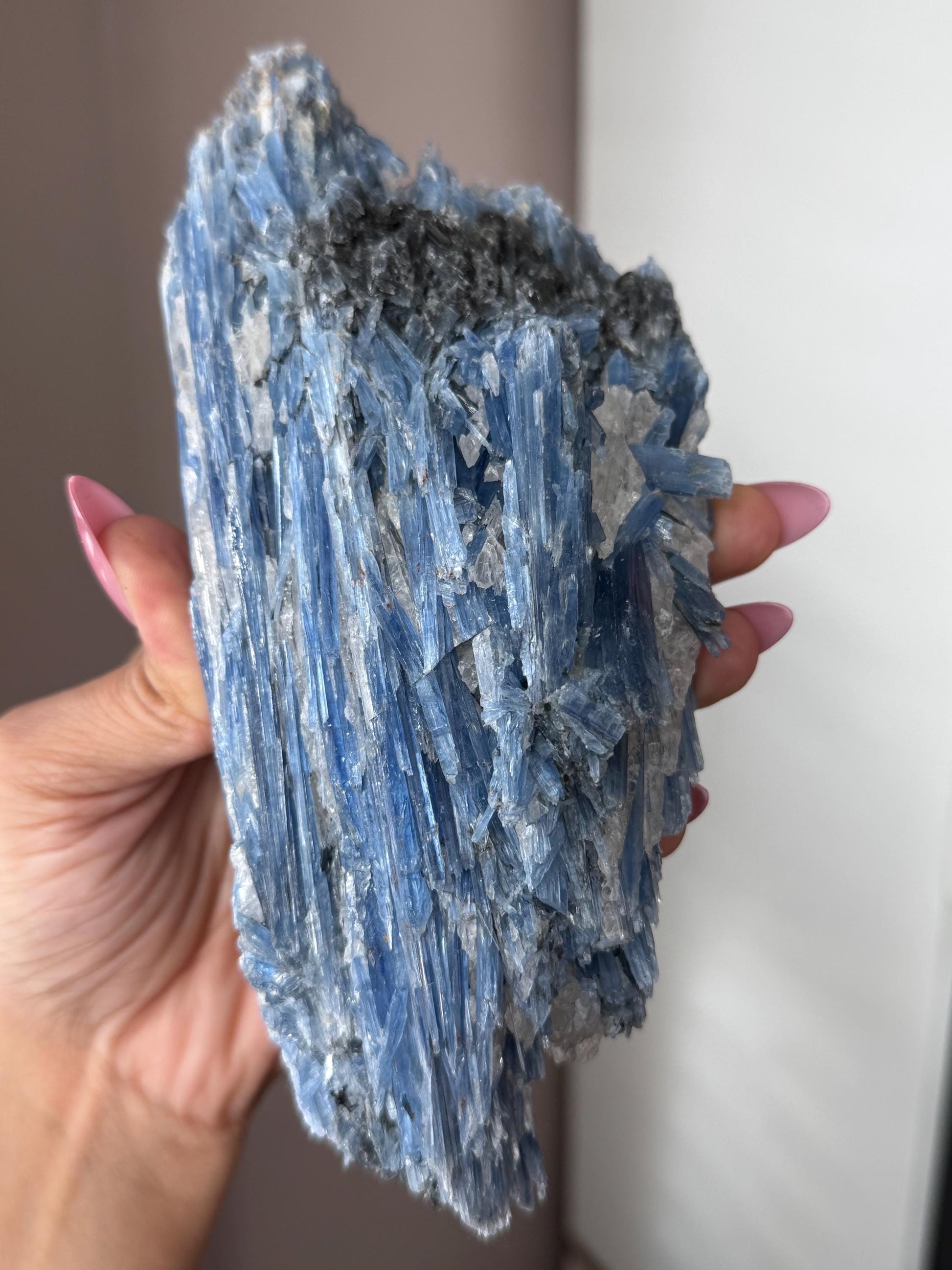 Brazilian Kyanite and Quartz Combo, Kyanite, natural minerals and rocks