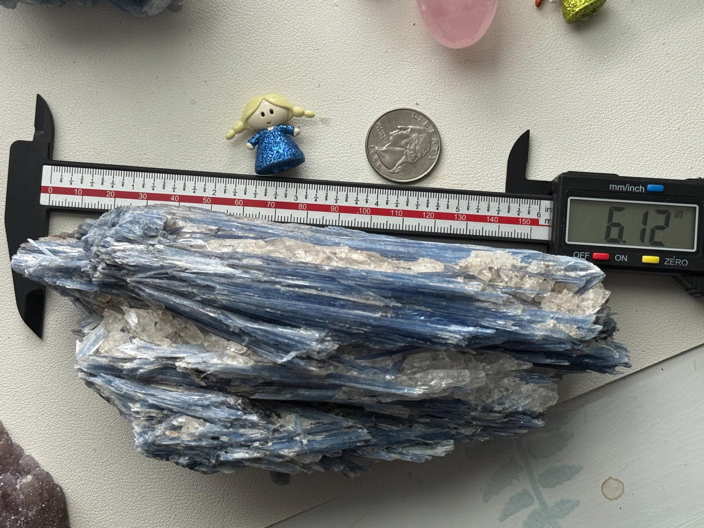Brazilian Kyanite and Quartz Combo, Kyanite With Quartz, Kyanite, Raw Crystals, Raw Minerals, Fossils, Crystal Gifts,