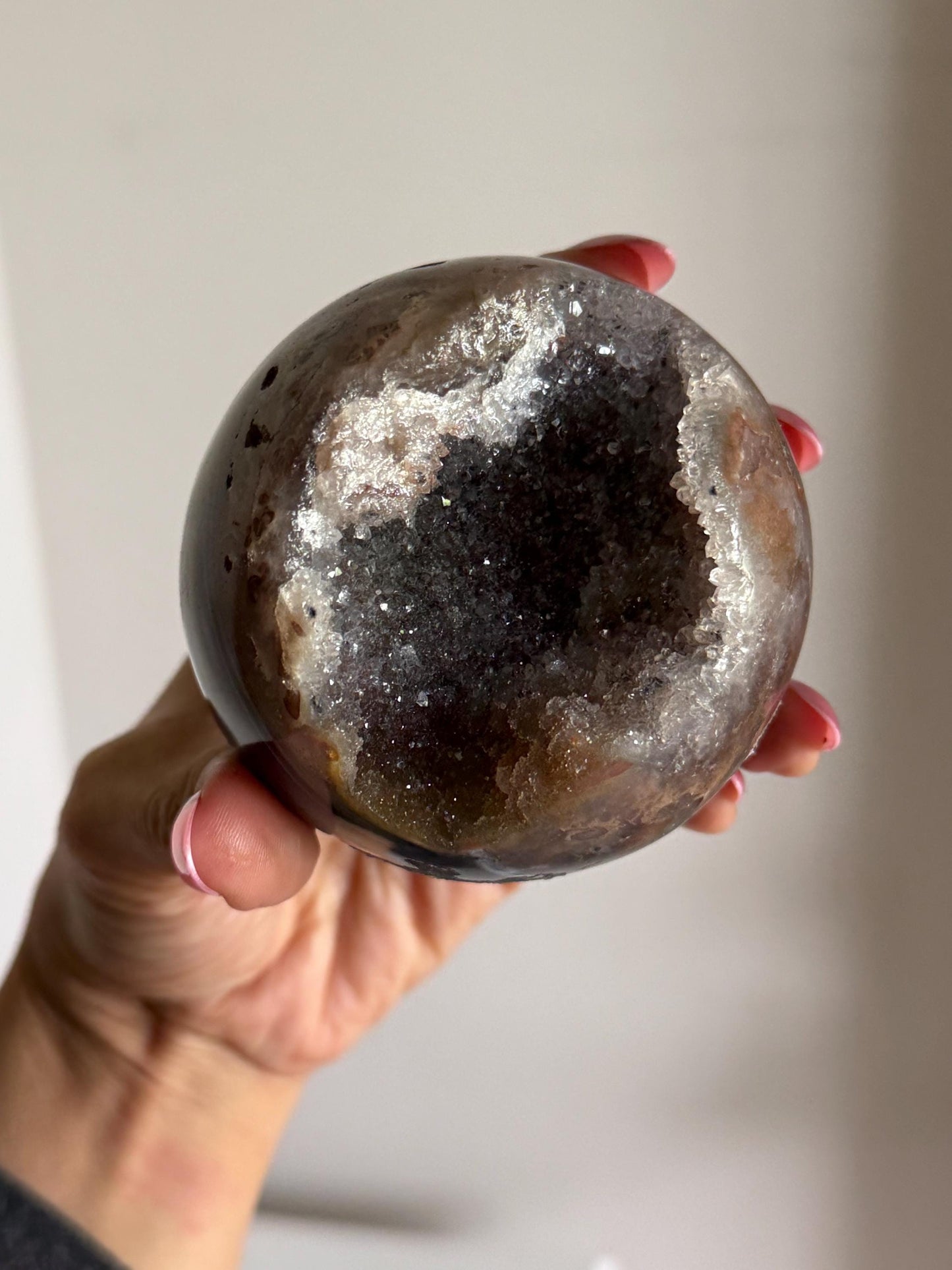 Druzy Agate Spere, Blue Agate Sphere, Crystal Spheres, Sugar Druzy Sphere, Crystal Gifts,  Spiritual Decor,