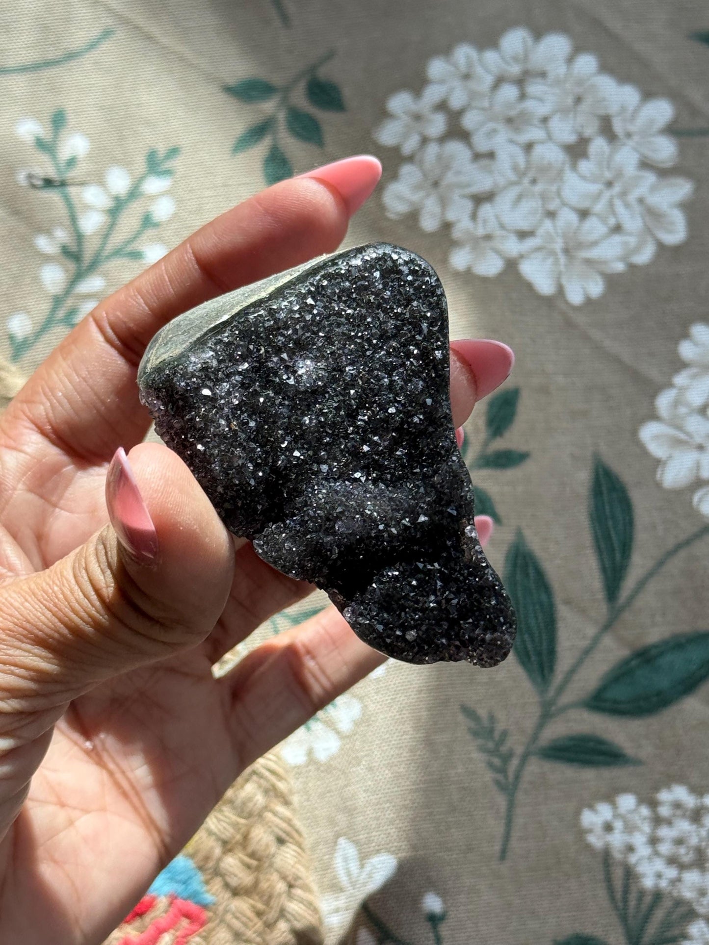 Sparkly Black Amethyst, Amethyst, Polished Amethyst, Amethyst Cut Base, Crystal Gifts