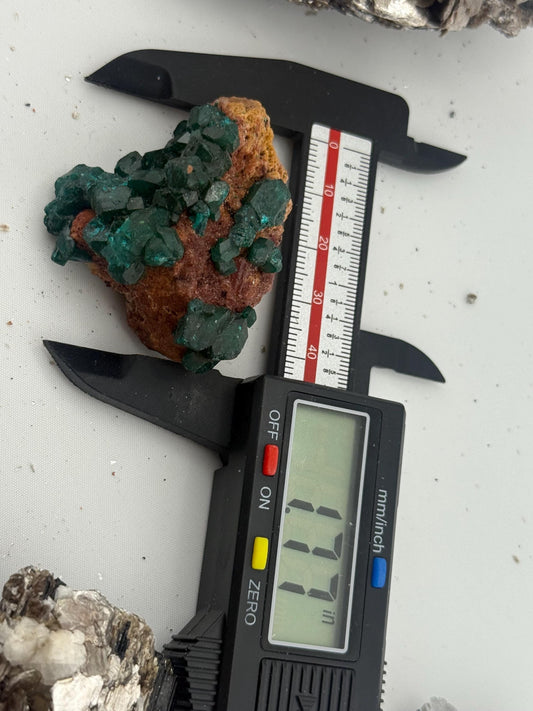 Dioptase, Natural Raw Dioptase, Dioptase from Republic of the Congo, Fossils and Minerals,