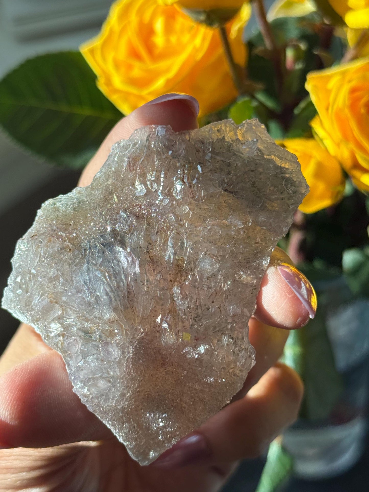 Flower Amethyst Zeolight, Amethyst Geode Cluster, Natural Raw Ameythst, Amethyst Flower, Zeolight Raw Crystal Mineral, Crystal Gifts, Fossil