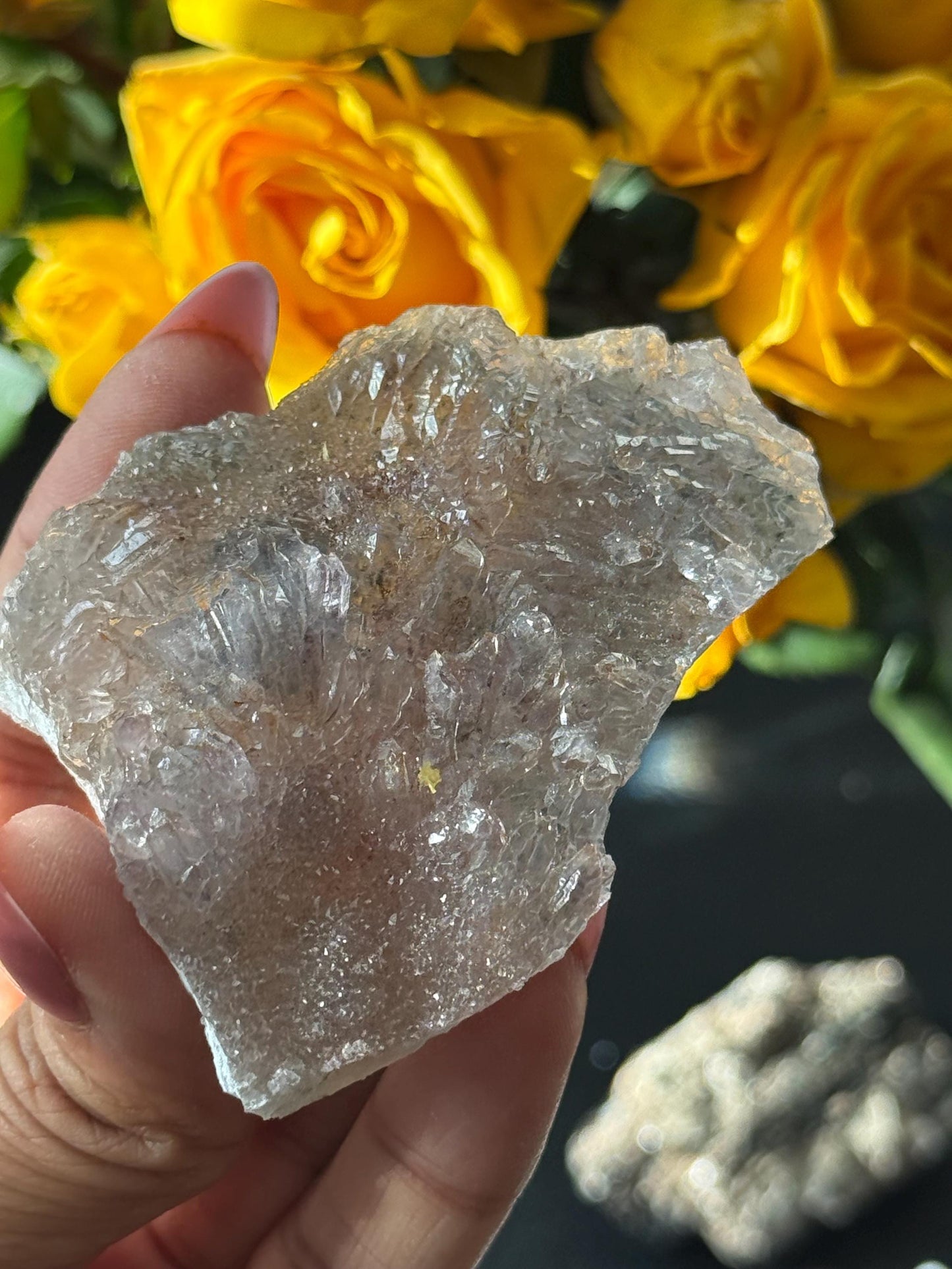 Flower Amethyst Zeolight, Amethyst Geode Cluster, Natural Raw Ameythst, Amethyst Flower, Zeolight Raw Crystal Mineral, Crystal Gifts, Fossil
