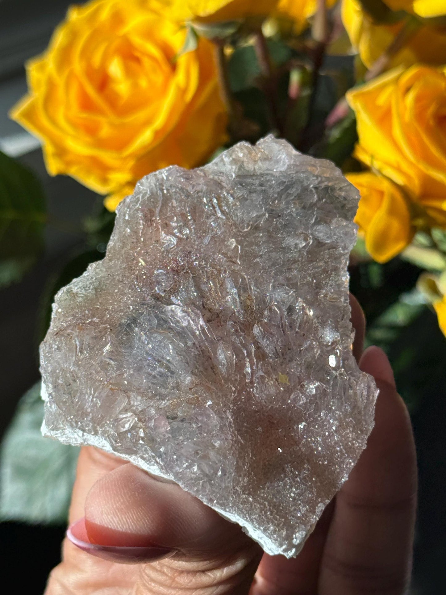 Flower Amethyst Zeolight, Amethyst Geode Cluster, Natural Raw Ameythst, Amethyst Flower, Zeolight Raw Crystal Mineral, Crystal Gifts, Fossil