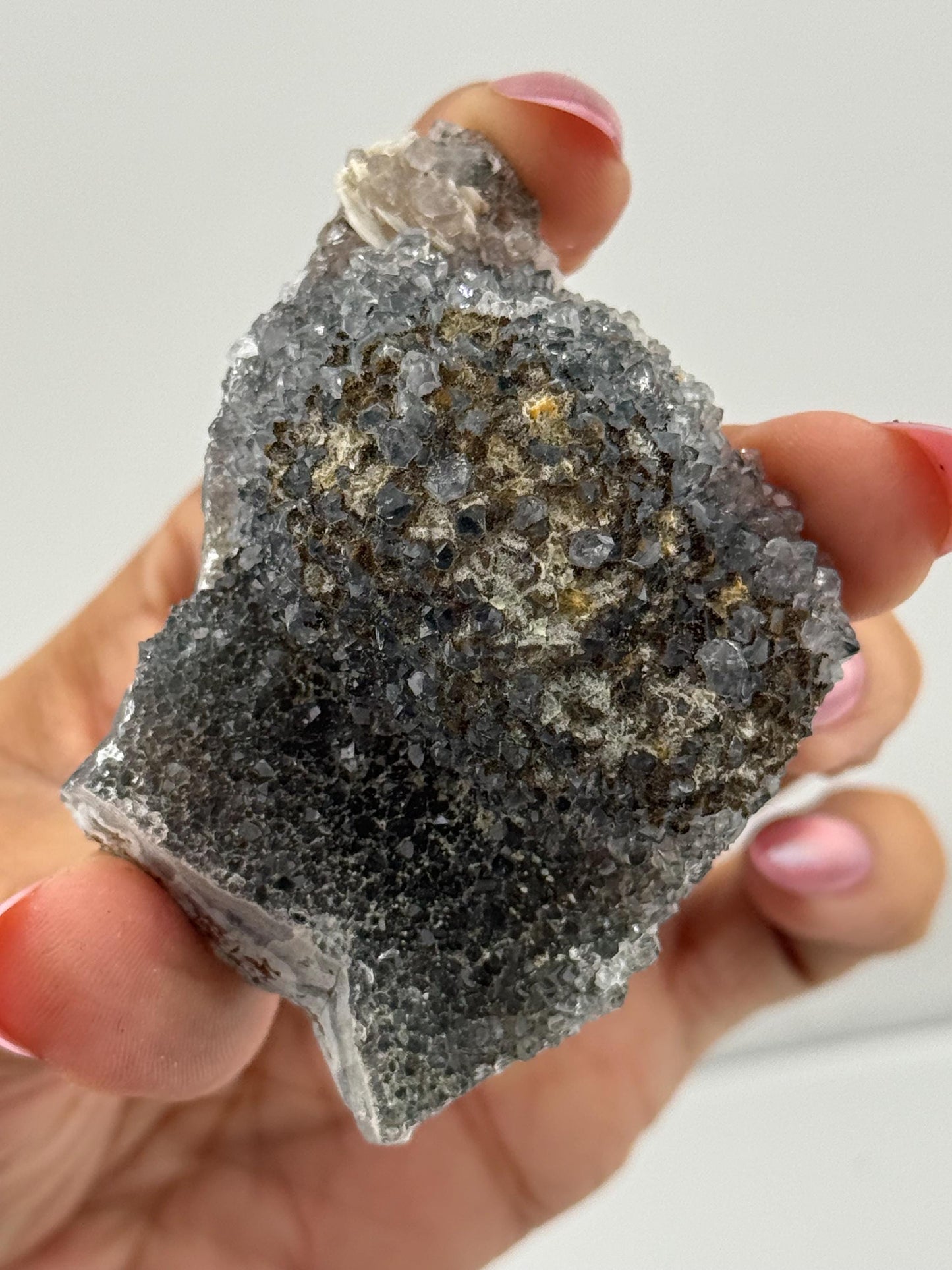 Sparkly Black Zeolight, Green Zeolight, Natural Raw Ameythst, Amethyst Flower, Zeolight Raw Crystal Mineral, Crystal Gifts, MINI