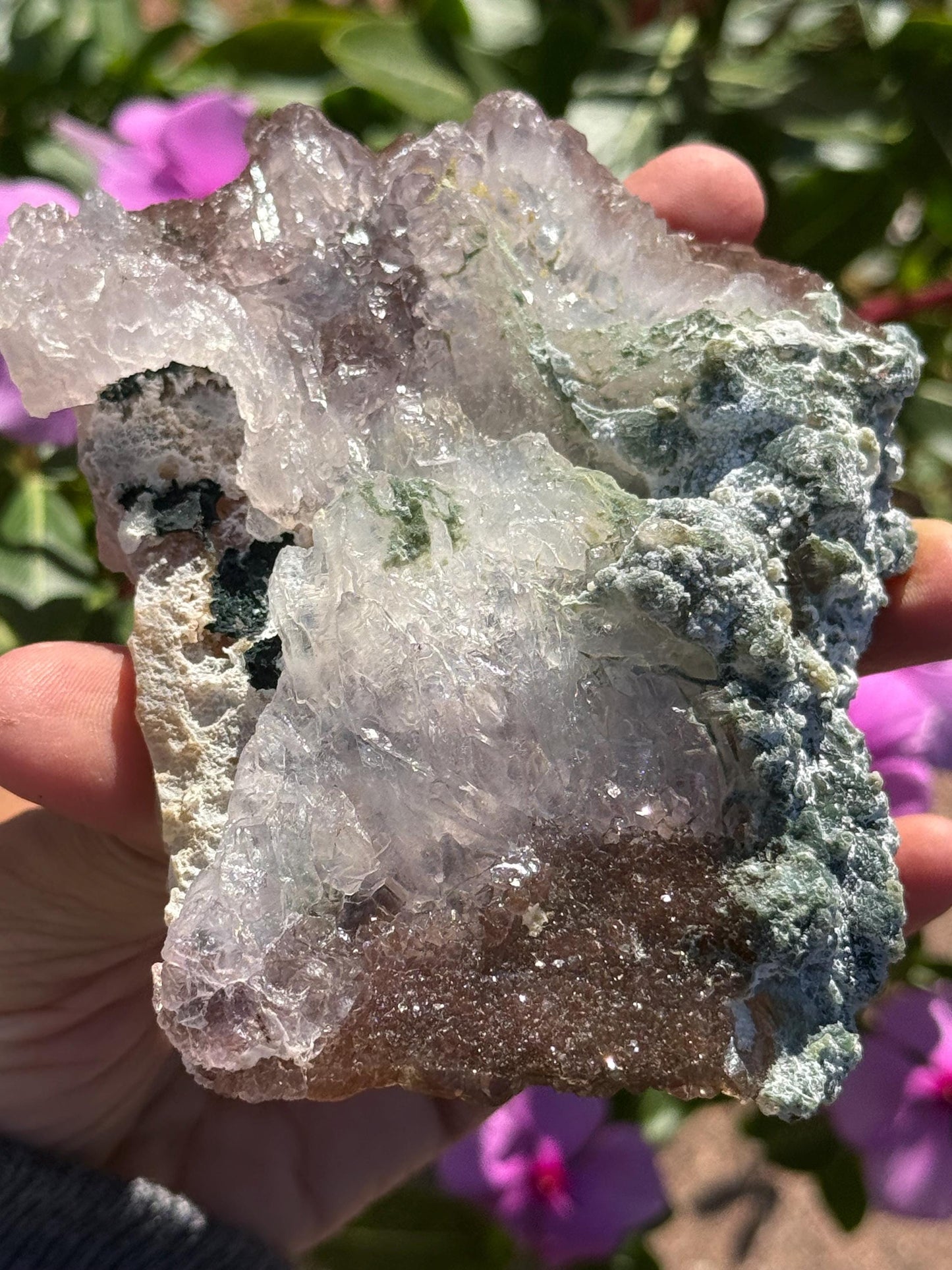 Flower Amethyst Zeolight - Amethyst Geode Cluster from Brazil