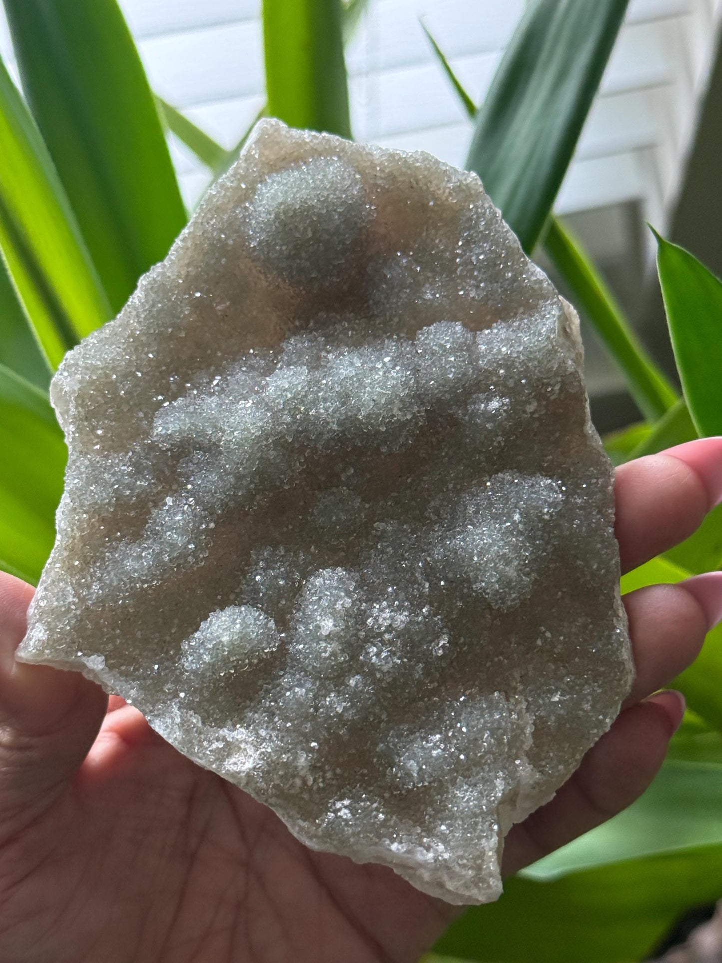 Druzy Green Amethyst Zeolite, Green Amethyst Geode, Natural Raw Amethyst, Amethyst Flower, Zeolite, Raw Crystal Mineral, THIN