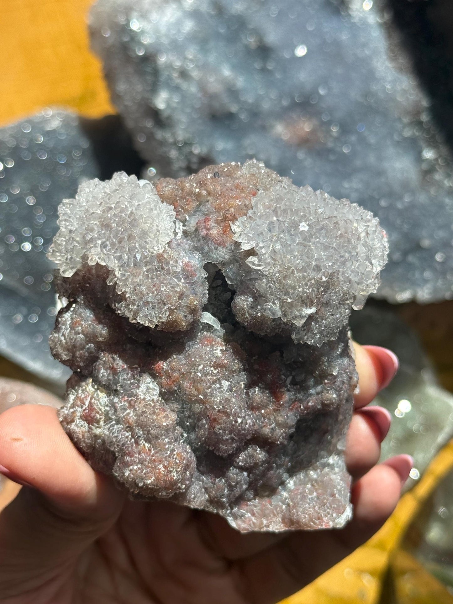 Druzy Amethyst Zeolite, Zeolite, Red Amethyst Geode, Natural Raw Amethyst, Zeolite, , Raw Crystal Mineral, Minerals and Fossils,