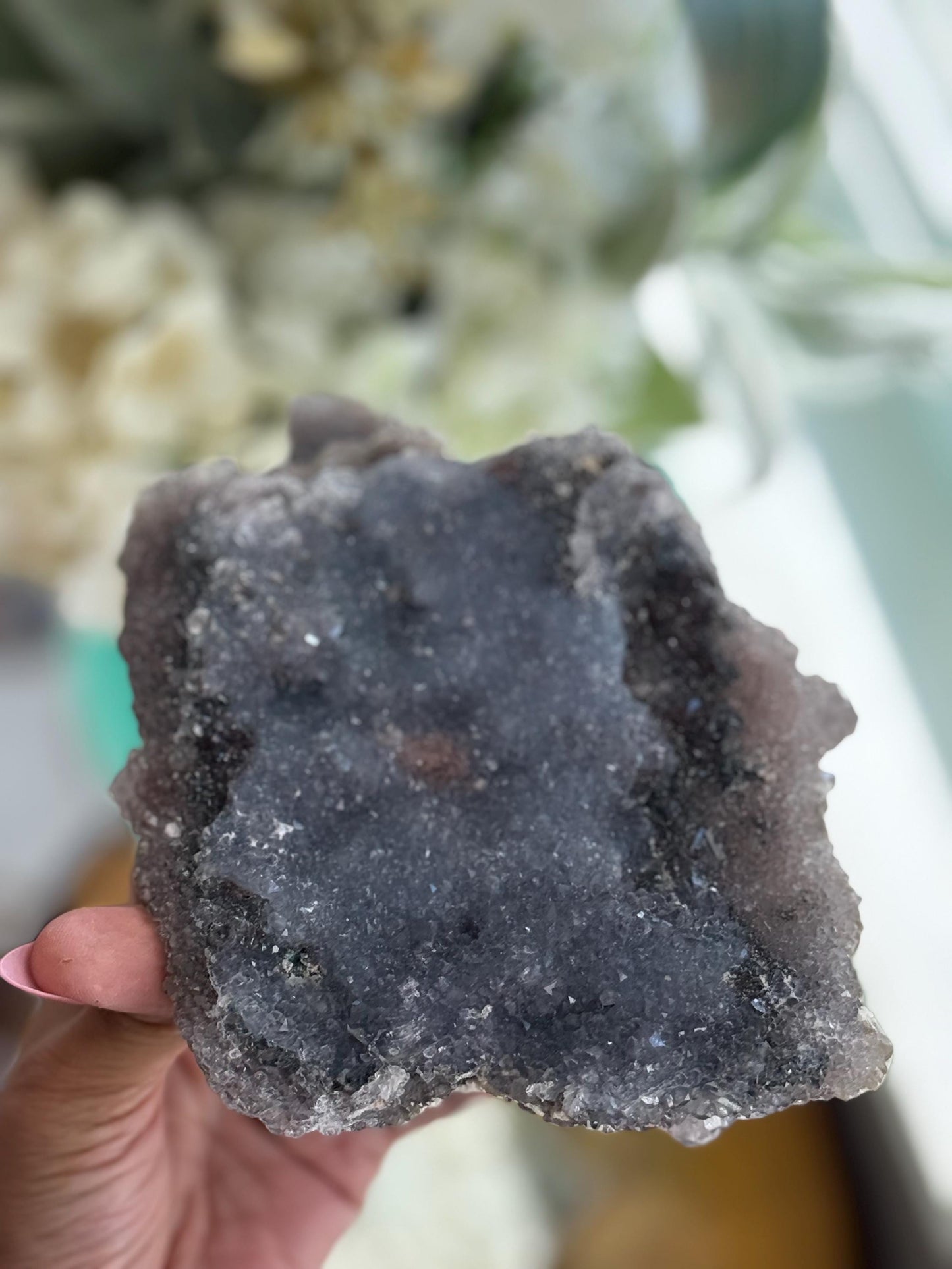 Sparkly Blue Zeolight, Druzy Blue Amethyst, Blue Amethyst Zeolight, Crystals Gift, Blue Amethyst, Crystal Gifts