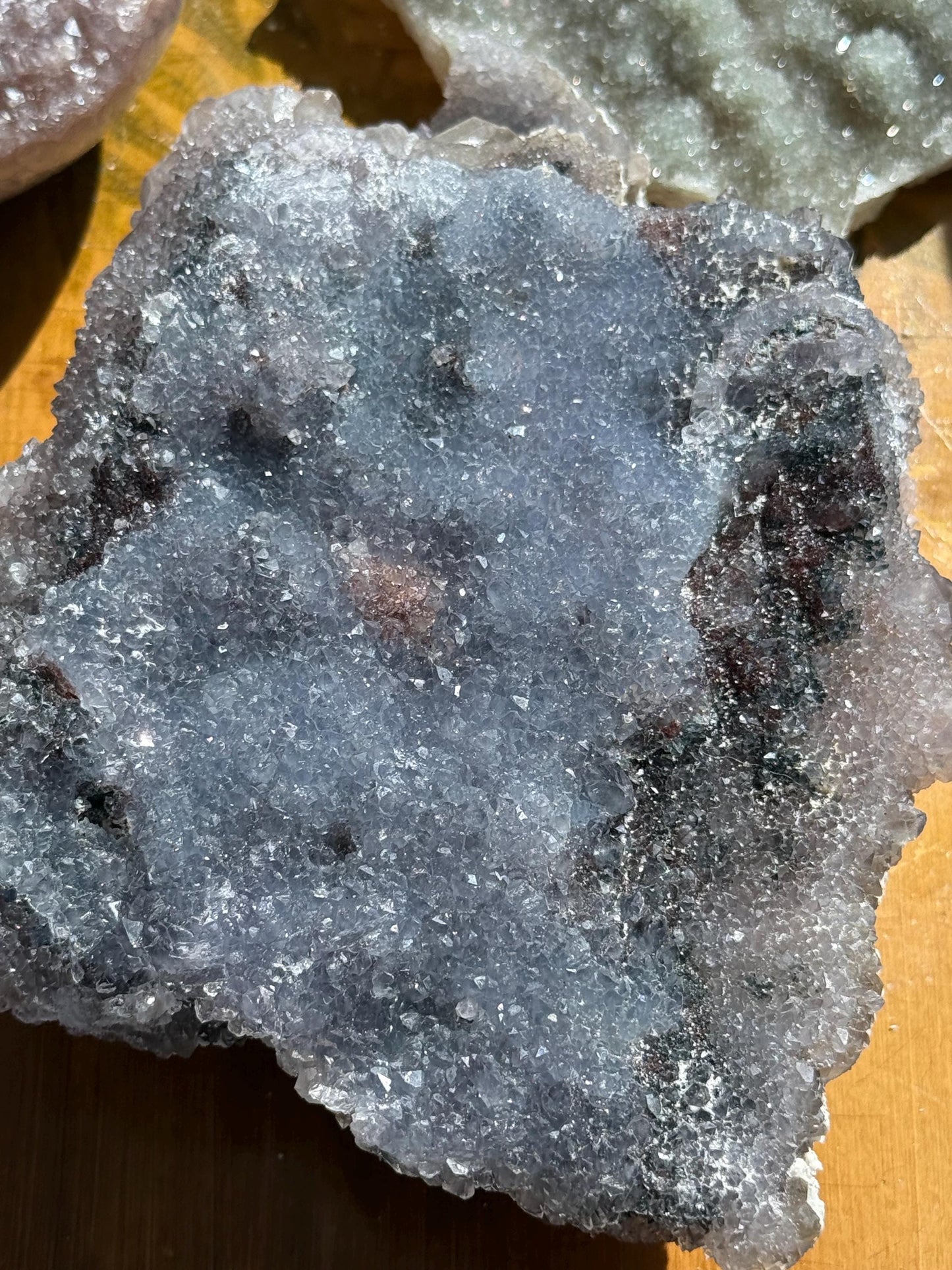 Sparkly Blue Zeolight, Druzy Blue Amethyst, Blue Amethyst Zeolight, Crystals Gift, Blue Amethyst, Crystal Gifts