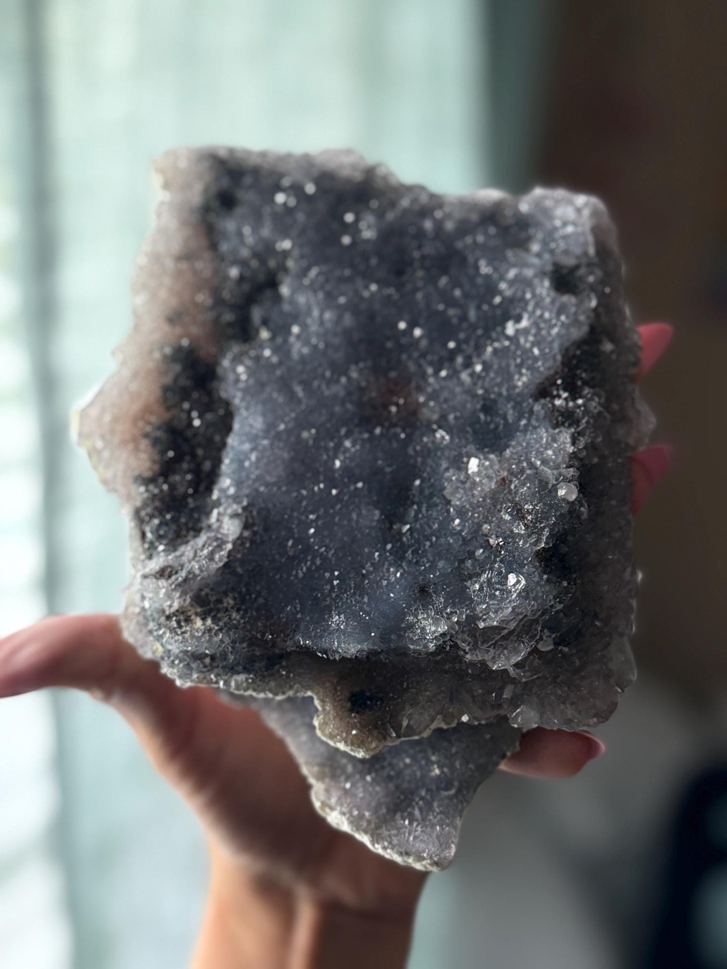 Sparkly Blue Zeolight, Druzy Blue Amethyst, Blue Amethyst Zeolight, Crystals Gift, Blue Amethyst, Crystal Gifts