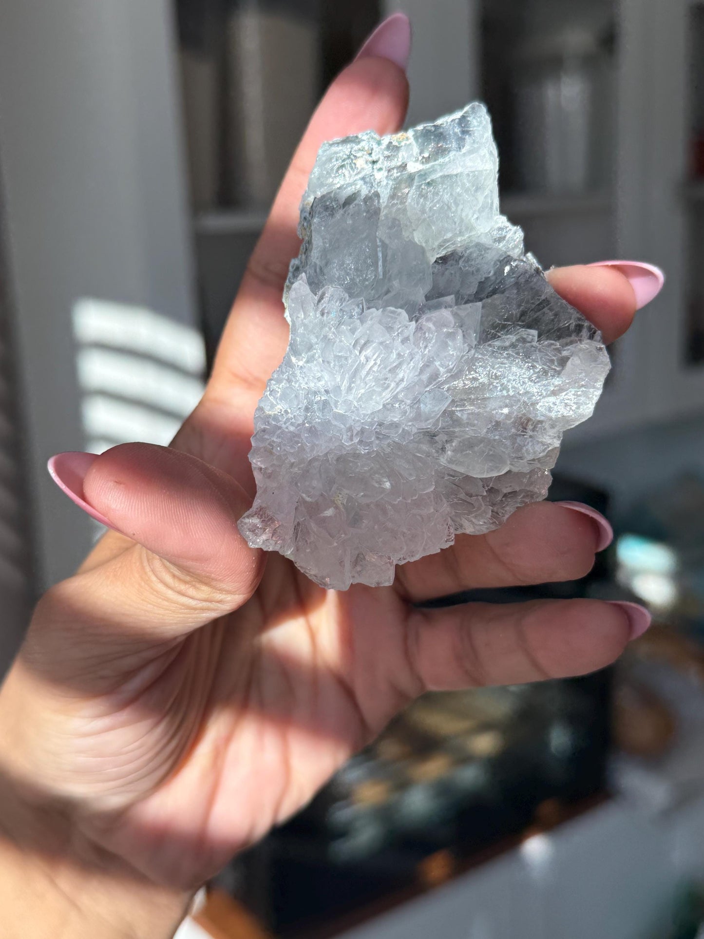 Flower Amethyst Zeolight, Amethyst Geode Cluster, Natural Raw Ameythst, Amethyst Flower, Zeolight Raw Crystal Mineral, Crystal Gifts, Fossil