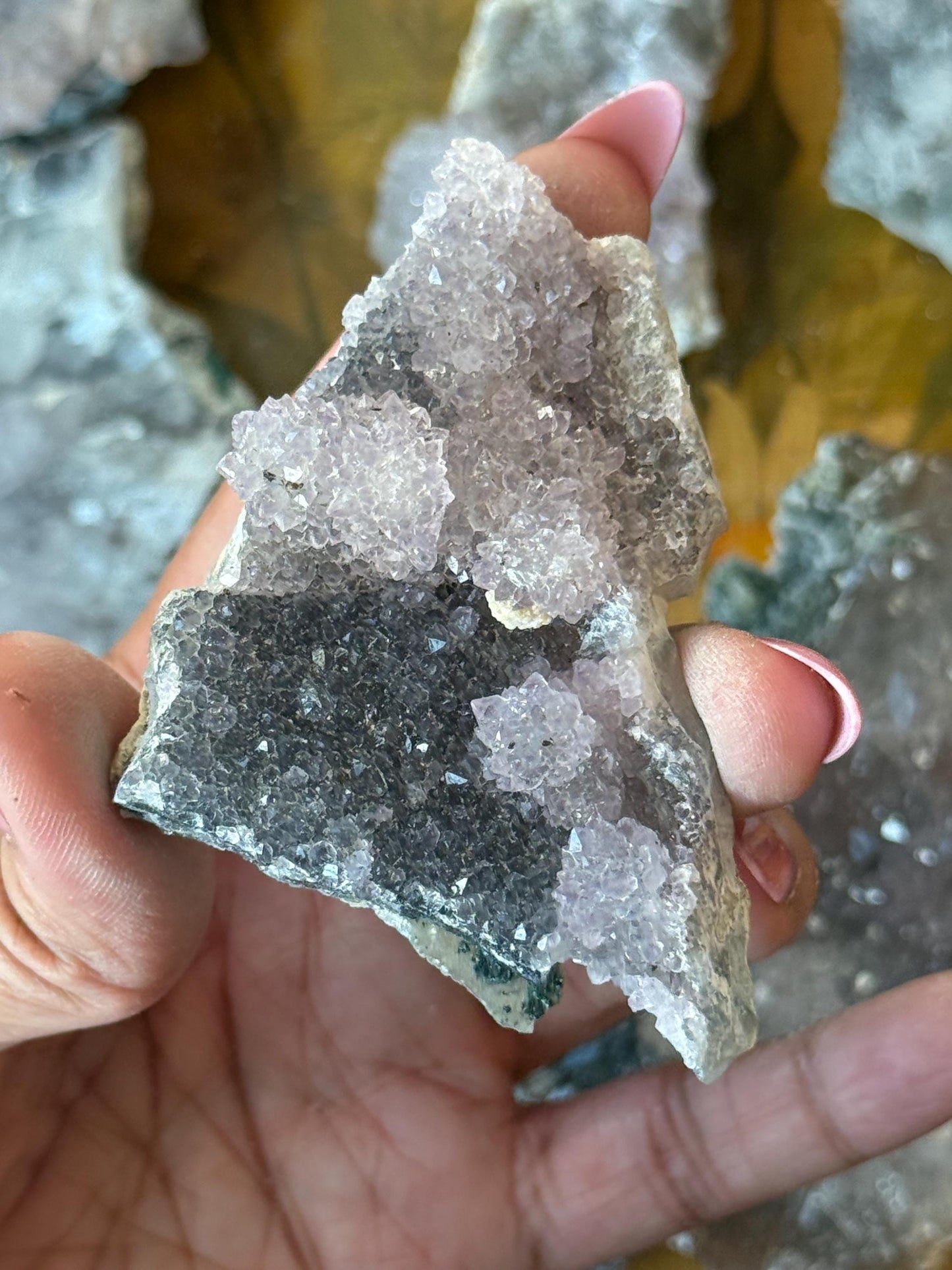 Flower Amethyst Zeolight, Amethyst Geode Cluster, Natural Raw Ameythst, Amethyst Flower, Zeolight Raw Crystal Mineral, Crystal Gifts, Fossil