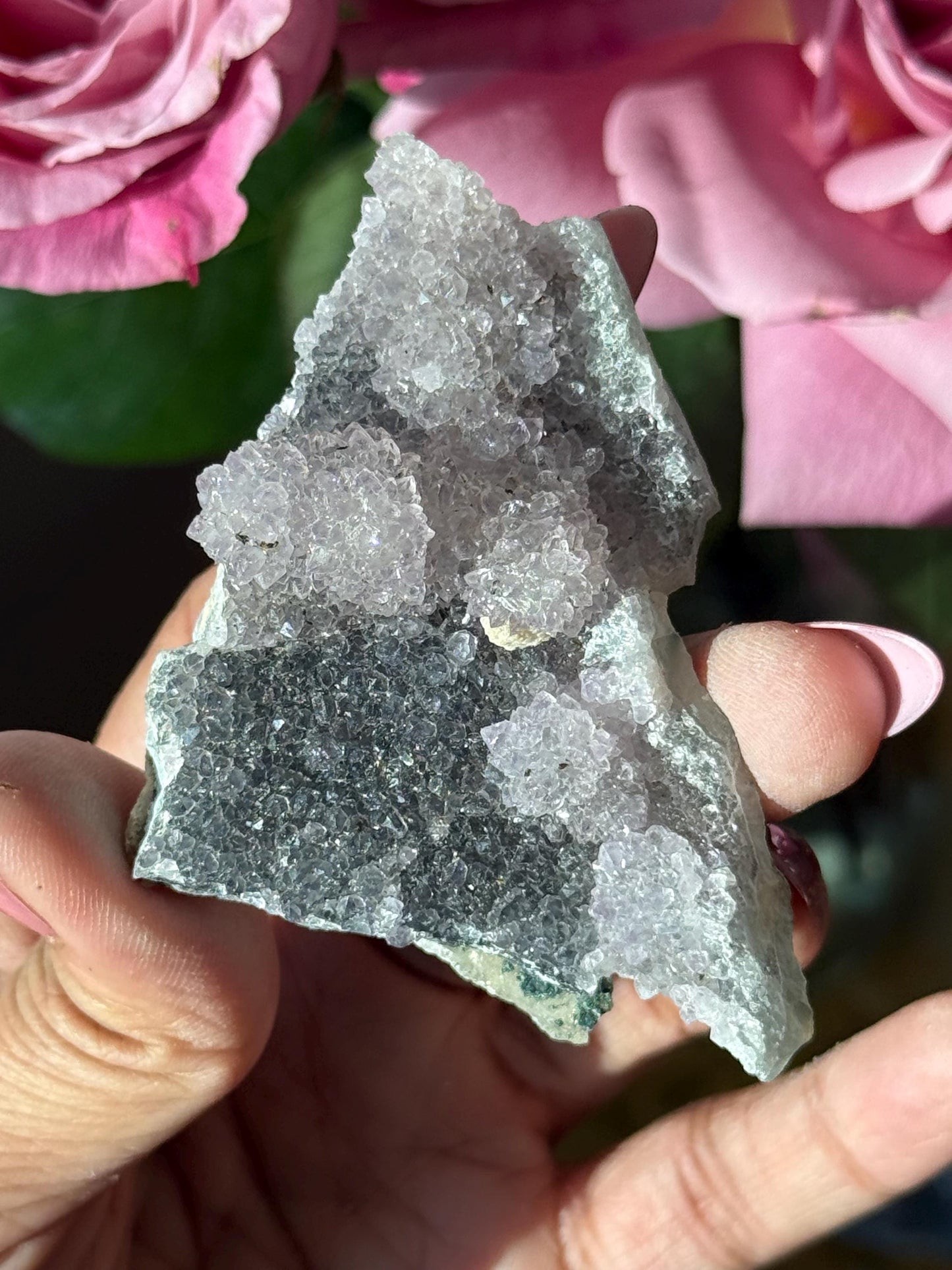 Flower Amethyst Zeolight, Amethyst Geode Cluster, Natural Raw Ameythst, Amethyst Flower, Zeolight Raw Crystal Mineral, Crystal Gifts, Fossil