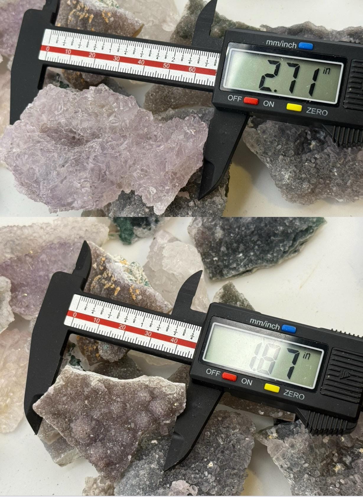 Zeolite Amethyst Crystal Wholesale Box, Amethyst Flowers, Amethyst Zeolites From Brazil, 5 to 7 pieces, Crystal Wholesale, Crystal Giftbox,