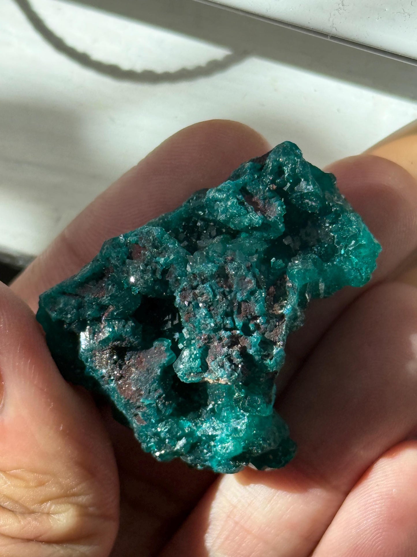 Dioptase, Natural Raw Dioptase, Dioptase from Republic of the Congo, Fossils and Minerals,