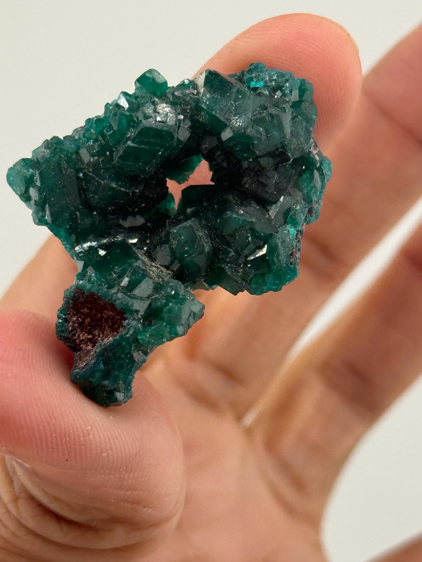 Dioptase, Natural Raw Dioptase, Dioptase from Republic of the Congo, Fossils and Minerals,