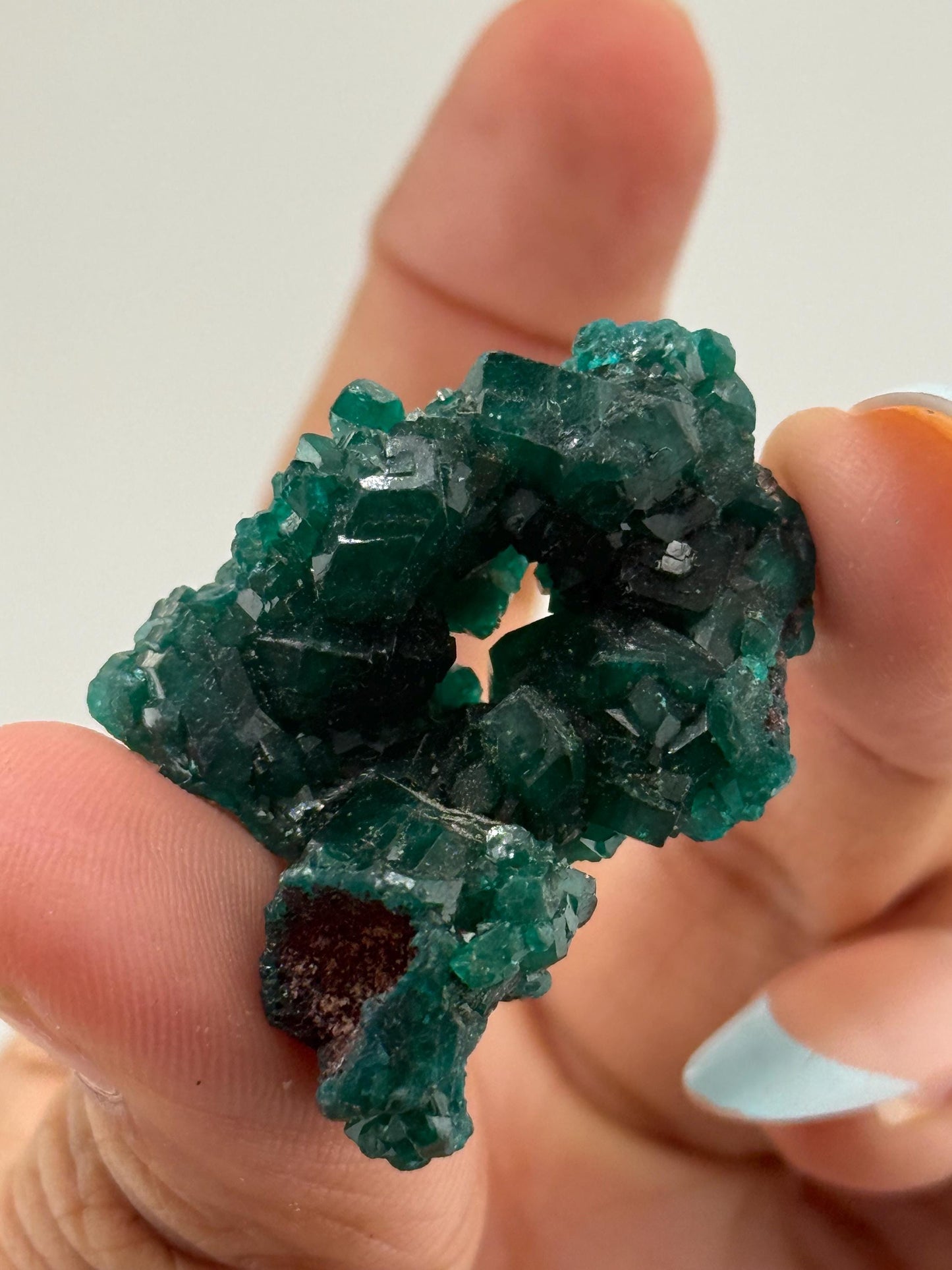 Dioptase, Natural Raw Dioptase, Dioptase from Republic of the Congo, Fossils and Minerals,