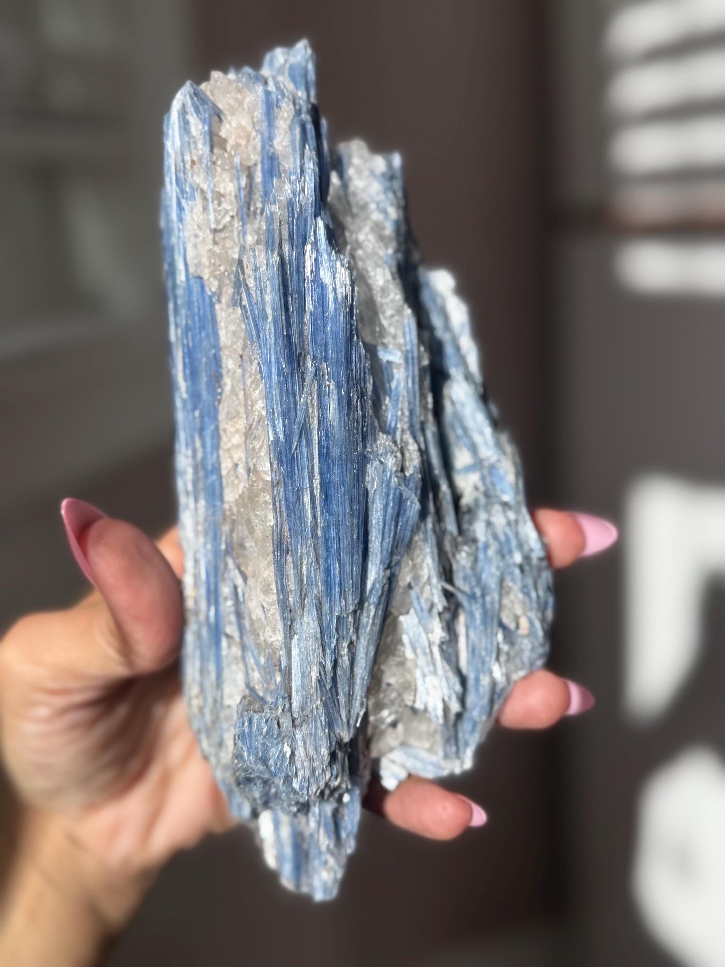 Brazilian Kyanite and Quartz Combo, Kyanite With Quartz, Kyanite, Raw Crystals, Raw Minerals, Fossils, Crystal Gifts,