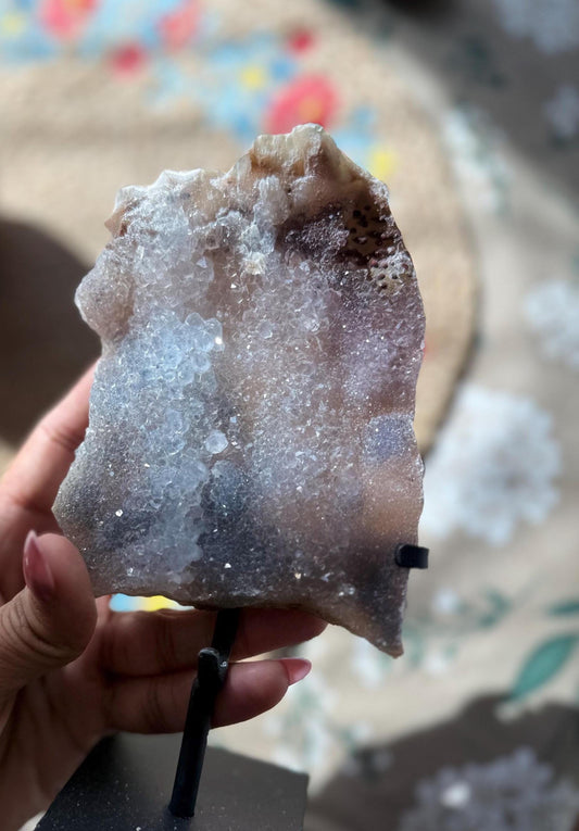 Small Zeolight with stand, Zeolight, Amethyst with Stand, Zeolight with the Stand, Crystal Gifts, Home Decor gifts, SMALL