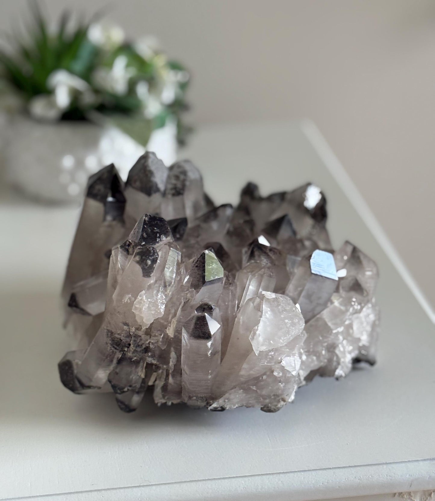 Black lithium quartz, Raw Clear Quartz, Authentic Clear Quartz, Natural Black lithium, Natural Specimen, Raw Collector Crystal, 9.9 Lbs