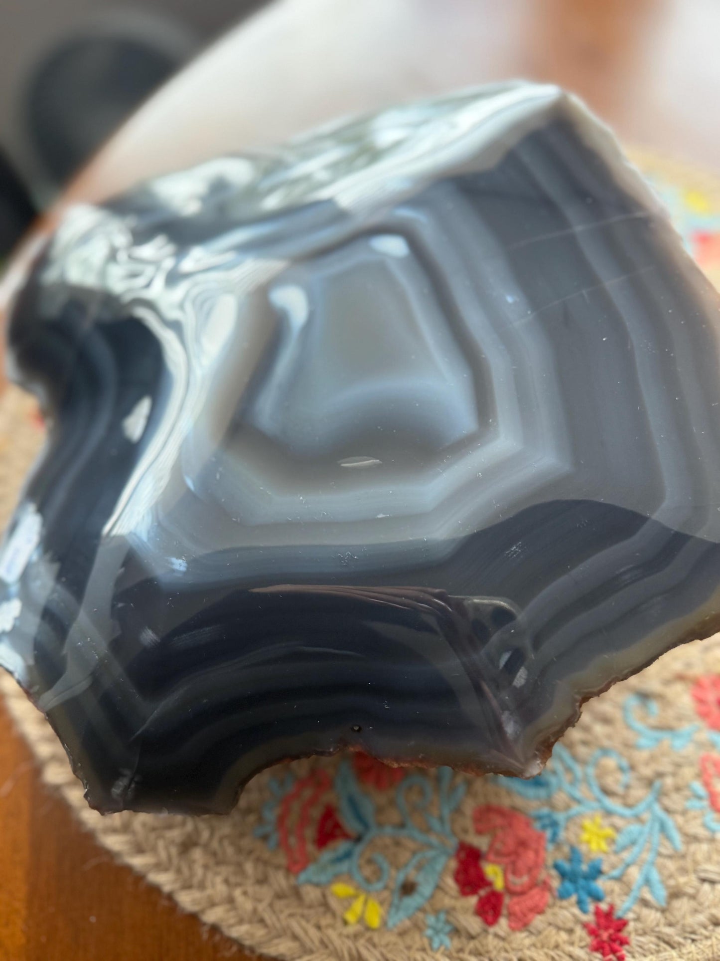 16lb Blue Agate Free Form, Extra Large Crystals, Blue Agate, Crystal Statement Piece, Home Decor,  Blue Agate From Brazil, Crystals Gifts