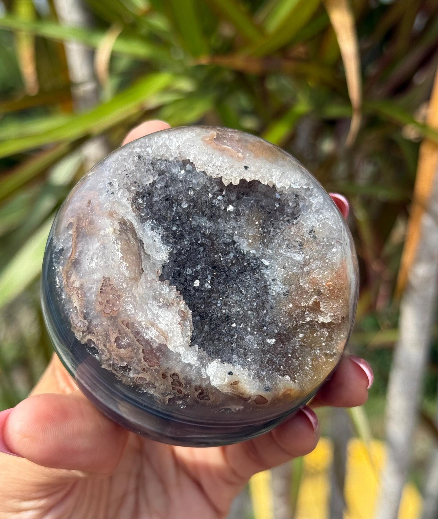 Druzy Agate Spere, Blue Agate Sphere, Crystal Spheres, Sugar Druzy Sphere, Crystal Gifts,  Spiritual Decor,