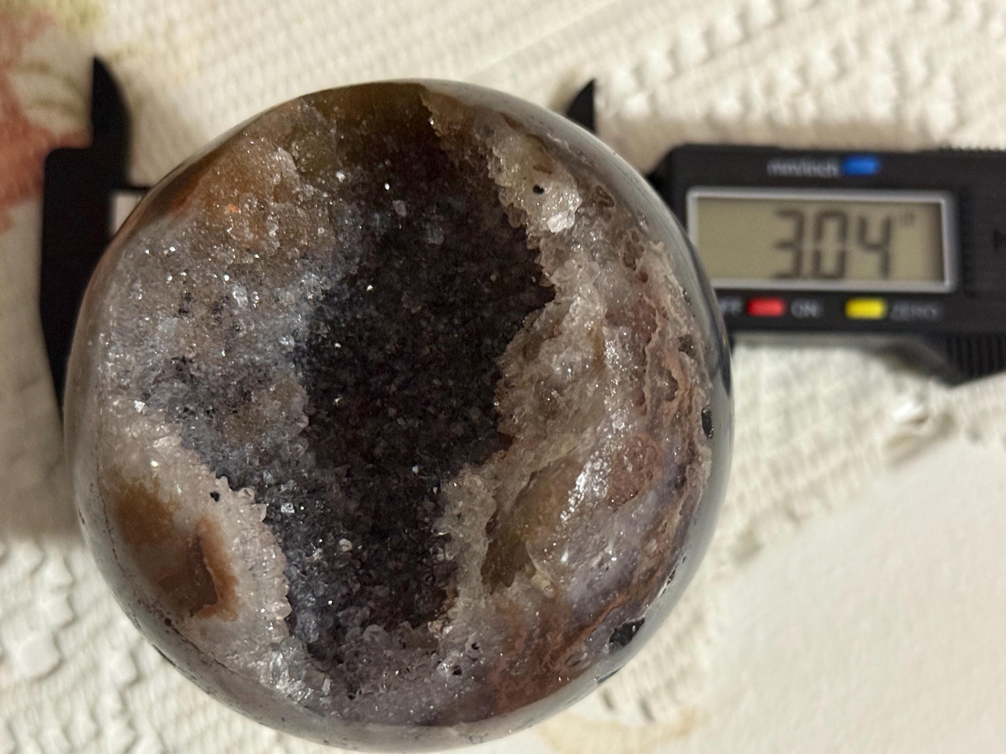 Druzy Agate Spere, Blue Agate Sphere, Crystal Spheres, Sugar Druzy Sphere, Crystal Gifts,  Spiritual Decor,