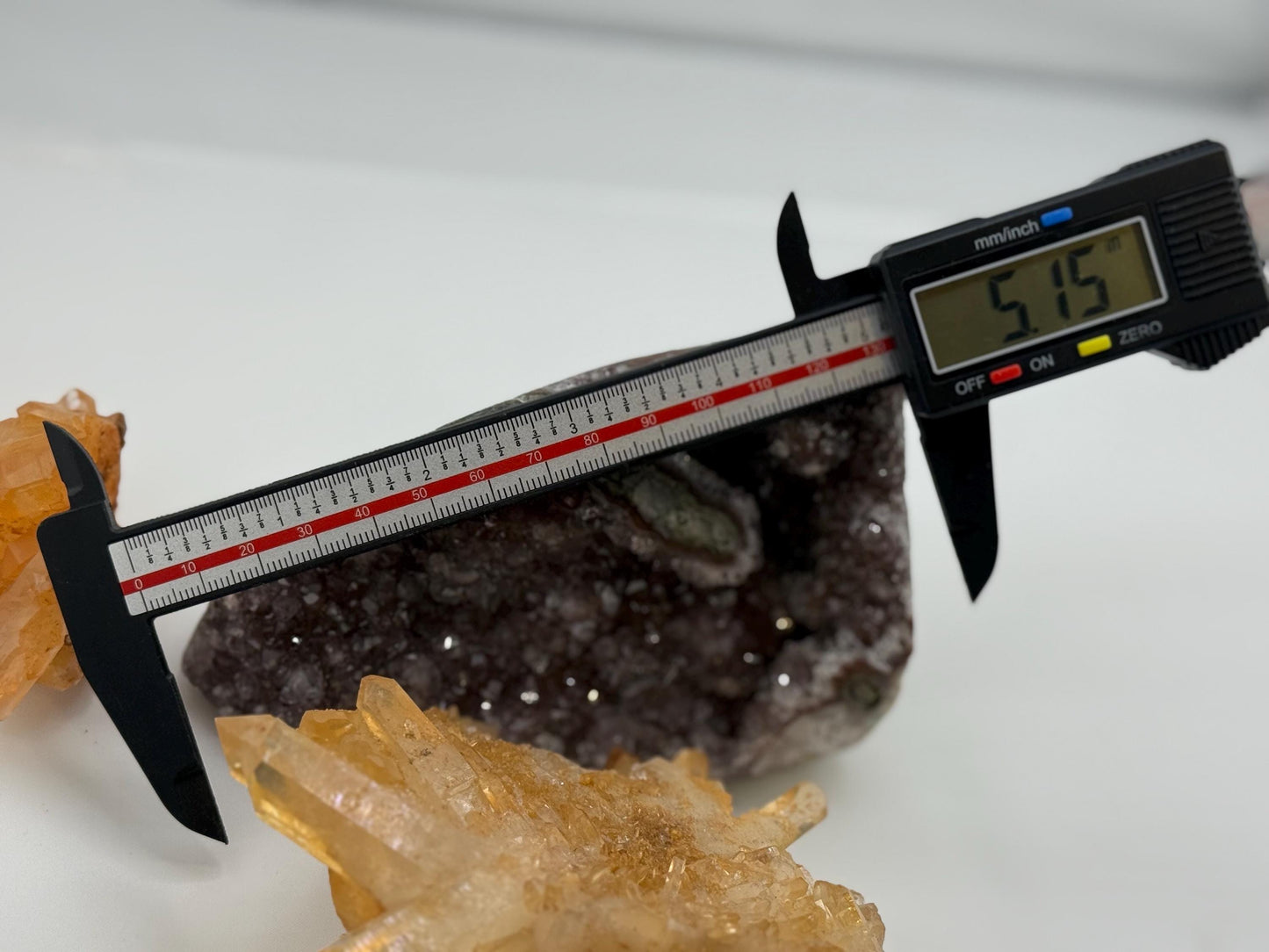 Sparkly Amethyst with Calcite, Galaxy Amethyst,  Polished Amethyst, Amethyst Cut Base, Calcite Amethyst