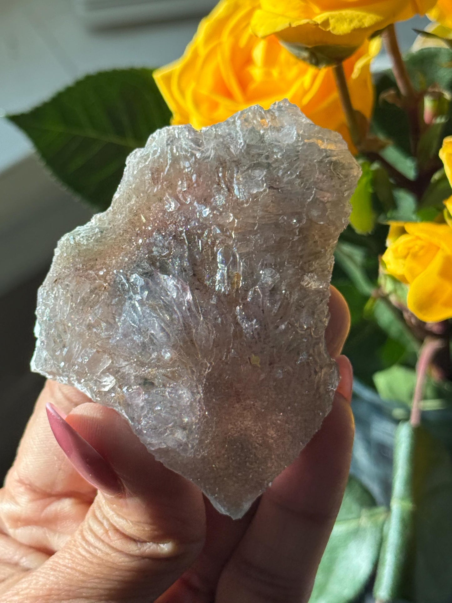 Flower Amethyst Zeolight, Amethyst Geode Cluster, Natural Raw Ameythst, Amethyst Flower, Zeolight Raw Crystal Mineral, Crystal Gifts, Fossil