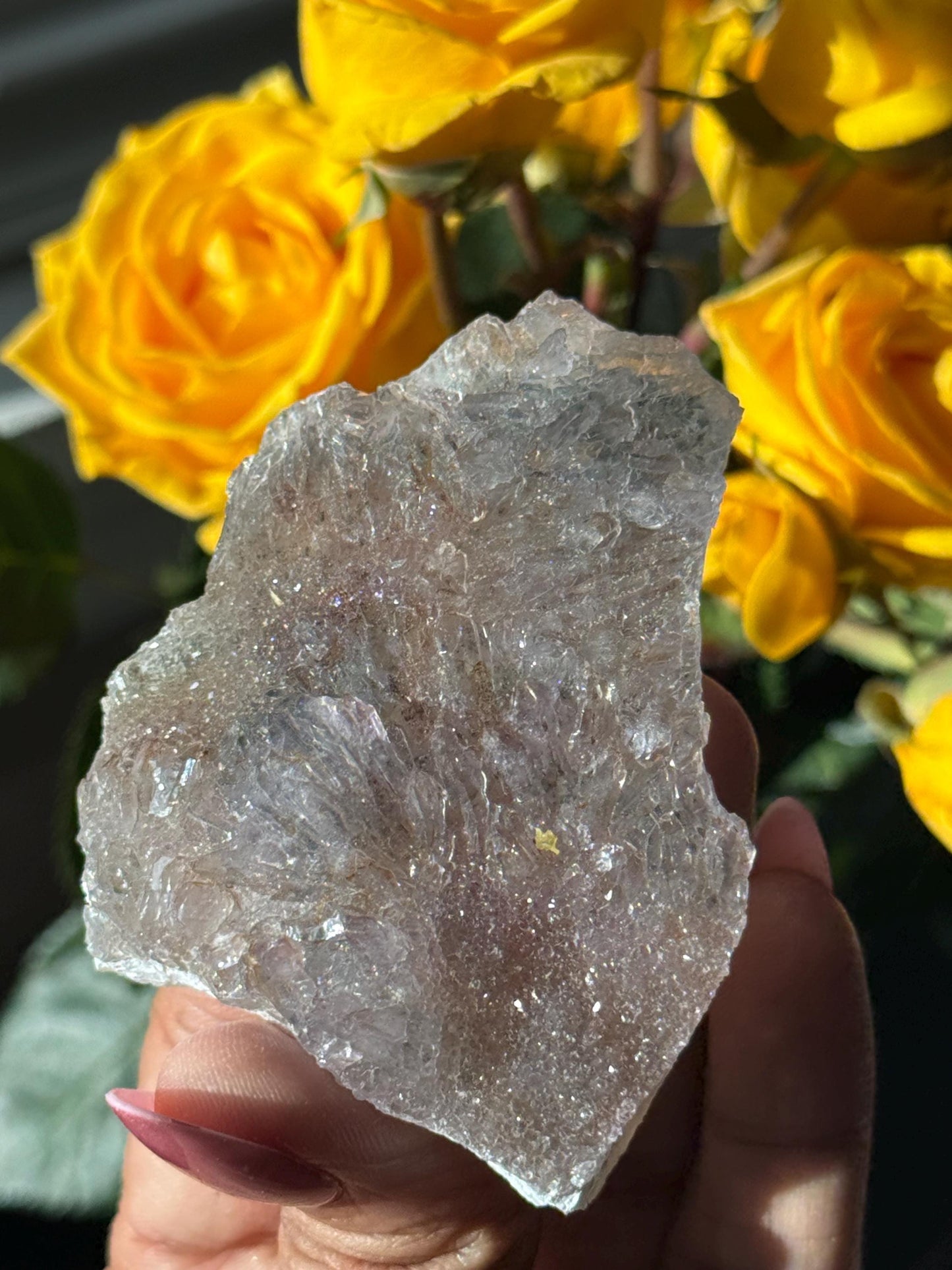 Flower Amethyst Zeolight, Amethyst Geode Cluster, Natural Raw Ameythst, Amethyst Flower, Zeolight Raw Crystal Mineral, Crystal Gifts, Fossil
