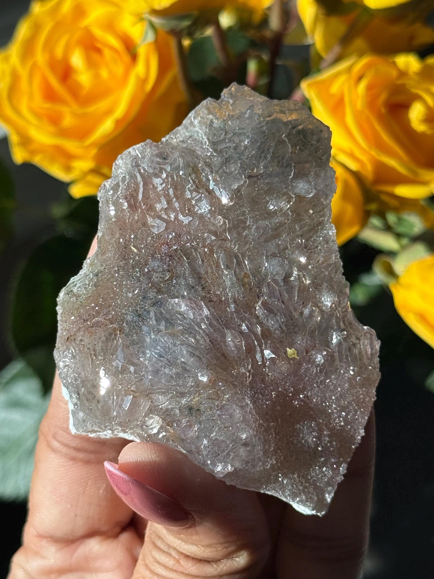 Flower Amethyst Zeolight, Amethyst Geode Cluster, Natural Raw Ameythst, Amethyst Flower, Zeolight Raw Crystal Mineral, Crystal Gifts, Fossil