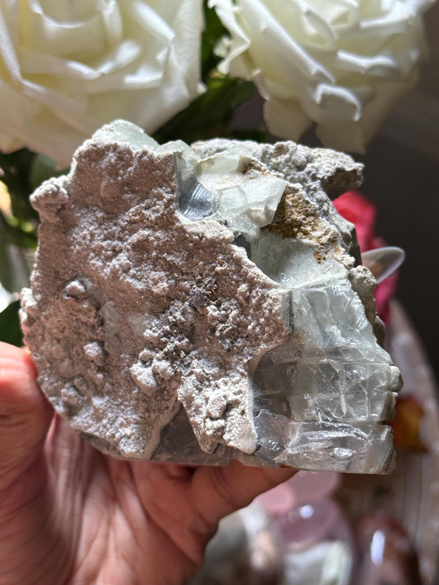 Fluorite Skull, Unique Crystal Fluorite Skull, Green Hexagonal Fluorite Skull, Crystal Skulls, Metaphysical Gifts, Crystal Gifts