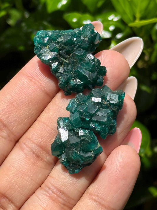 Dioptase Crystal Lot, Natural Raw Dioptase, Dioptase from Republic of the Congo, Crystal Wholesale