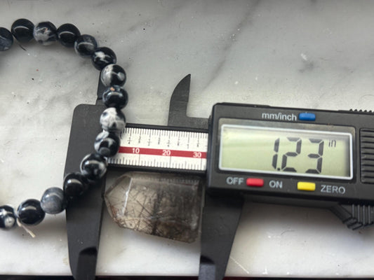 Silver Rutilated Quartz, Black Rutile, Titanium dioxide mineral, Rutilated Quartz, Rutile Quartz, Mini