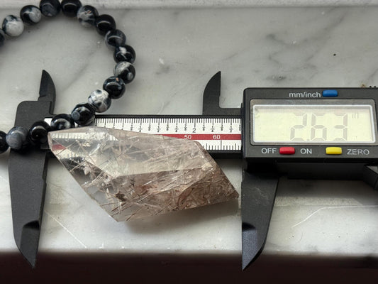Silver Rutilated Quartz, White Rutile, Titanium dioxide mineral, Rutilated Quartz, Rutile Quartz, Crystal Gifts, SMALL