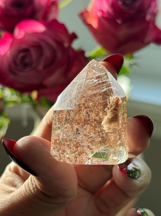 Silver & Copper Rutile Quartz, Rutilated Quartz, Copper Rutile Quartz, Silver rutilated quartz, Crystals, Crystal Gifts, SMALL