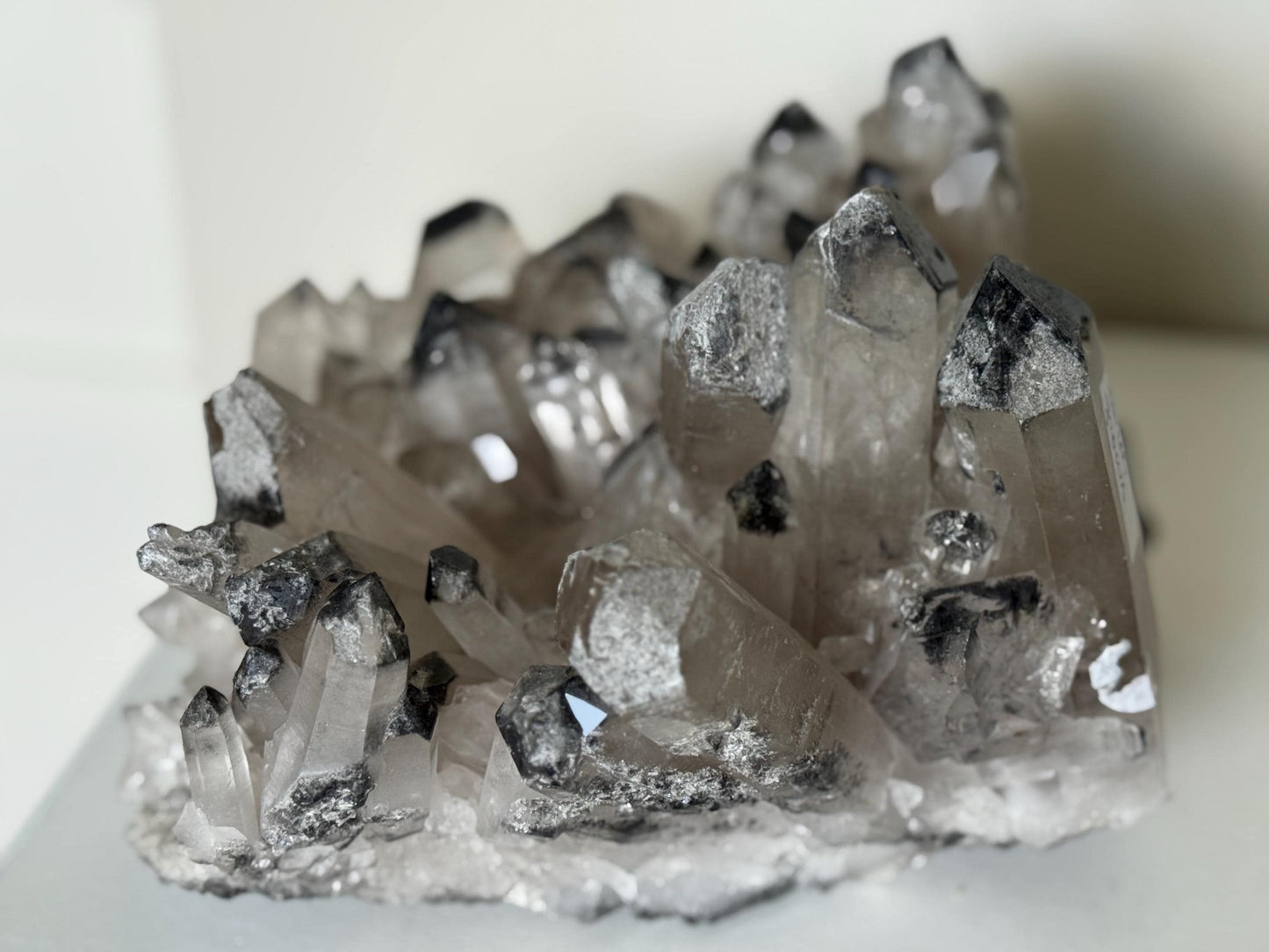 Black lithium quartz, Raw Clear Quartz, Authentic Clear Quartz, Natural Black lithium, Natural Specimen, Raw Collector Crystal, 9.9 Lbs