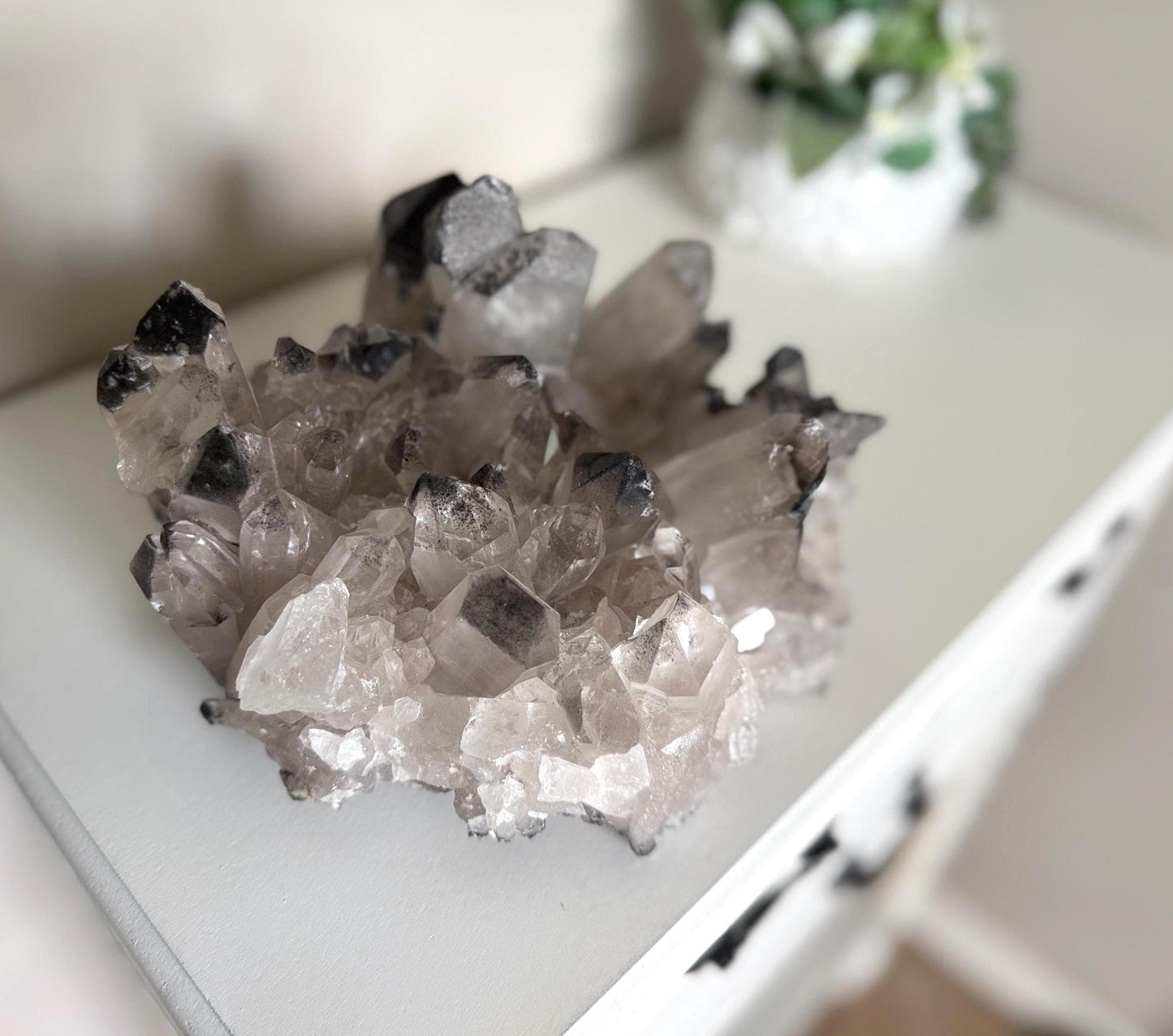 Black lithium quartz, Raw Clear Quartz, Authentic Clear Quartz, Natural Black lithium, Natural Specimen, Raw Collector Crystal, 9.9 Lbs