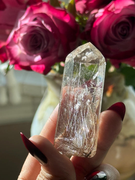 Silver & Copper Rutile Quartz, Rutilated Quartz, Copper Rutile Quartz, Silver rutilated quartz, Crystals, Crystal Gifts, SMALL