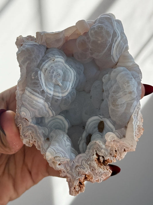 Rare Orca Agate Specimen – Raw Botryoidal Chalcedony Crystal, Natural Mineral Fossil, Collector’s Healing Stone Gift