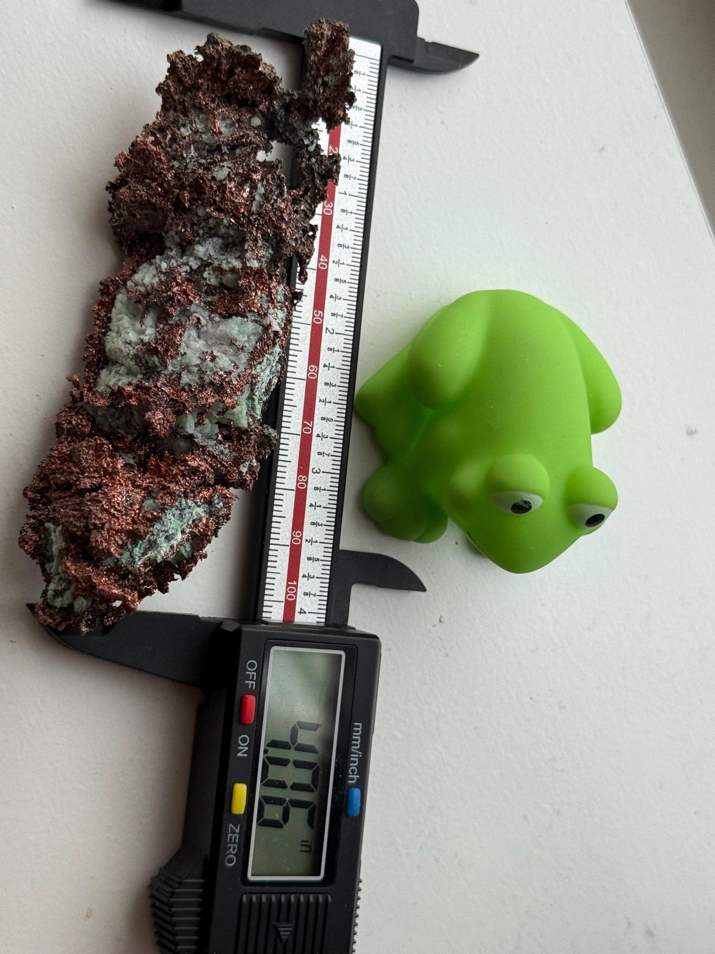 Copper & Blue Aragonite Specimen: Rare Collector Mineral Stone