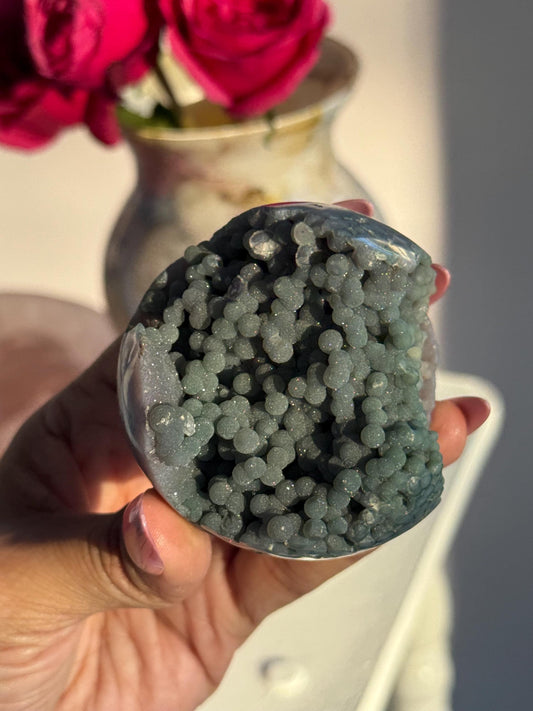 Grape Agate, Botryoidal Chalcedony, Grape Agate Cluster, Purple Chalcedony, Healing Crystals