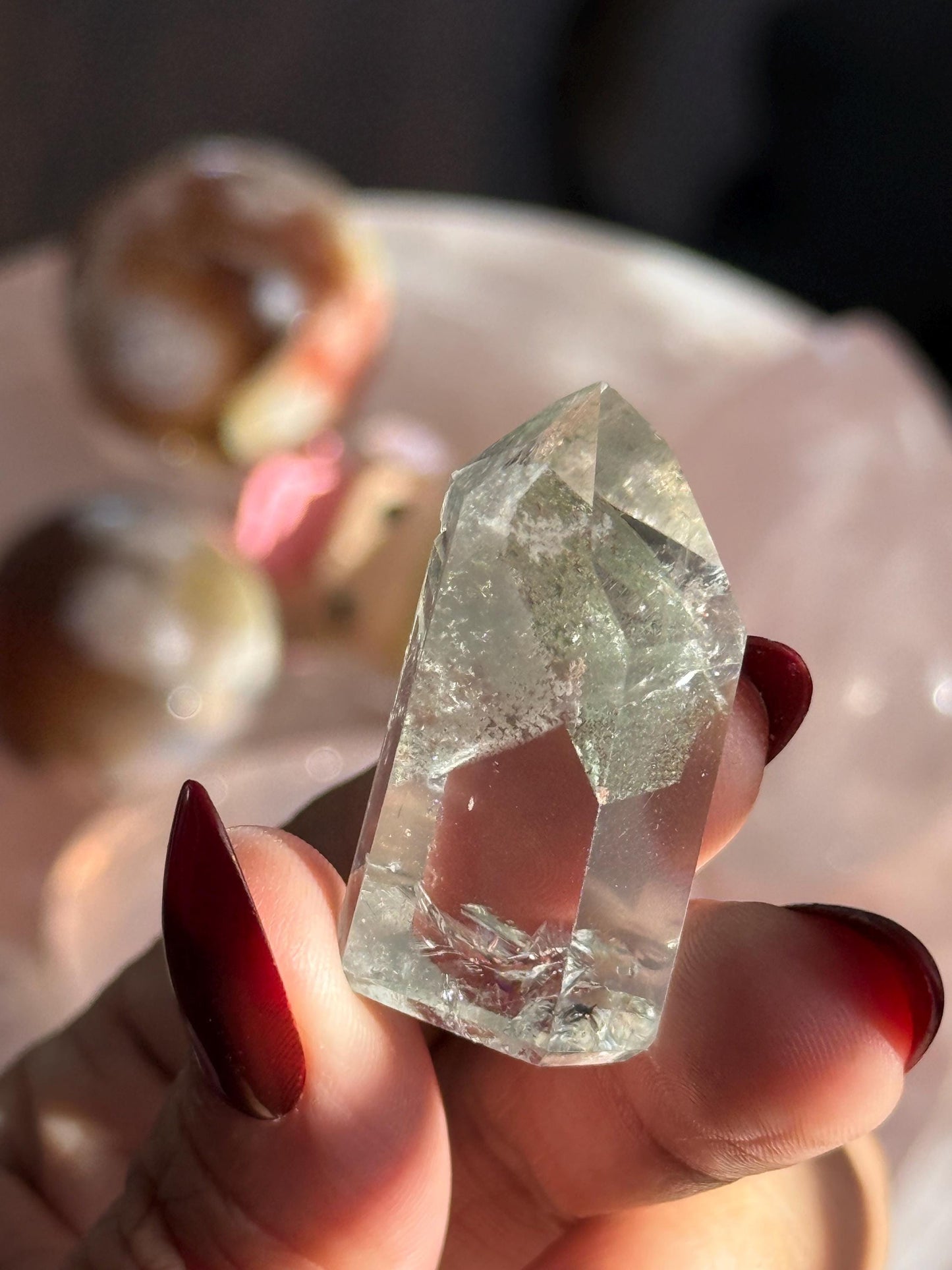 Mountain Phantom, Garden Quartz, Lumerian Clear Quartz Point, Small Mini