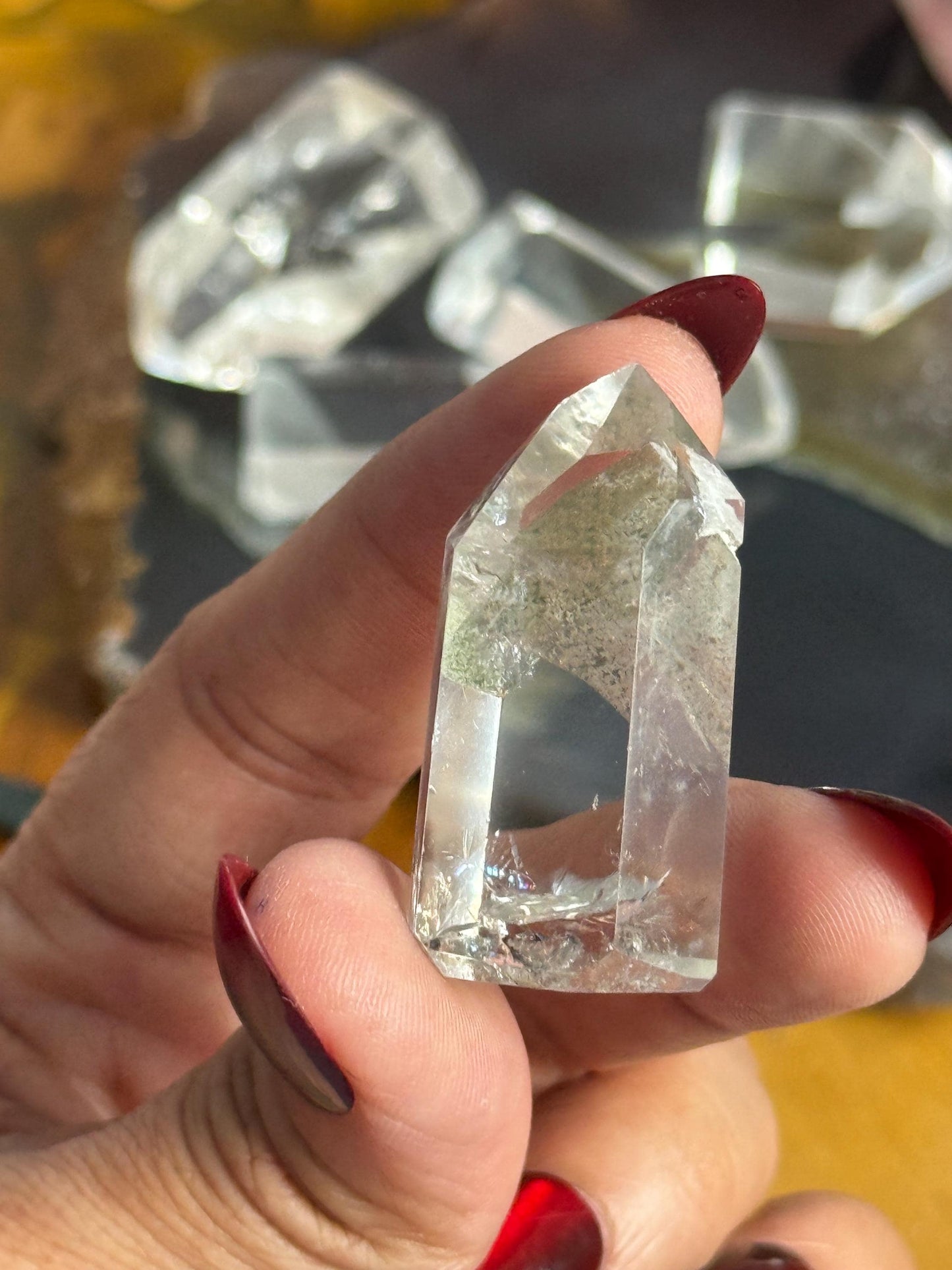 Mountain Phantom, Garden Quartz, Lumerian Clear Quartz Point, Small Mini