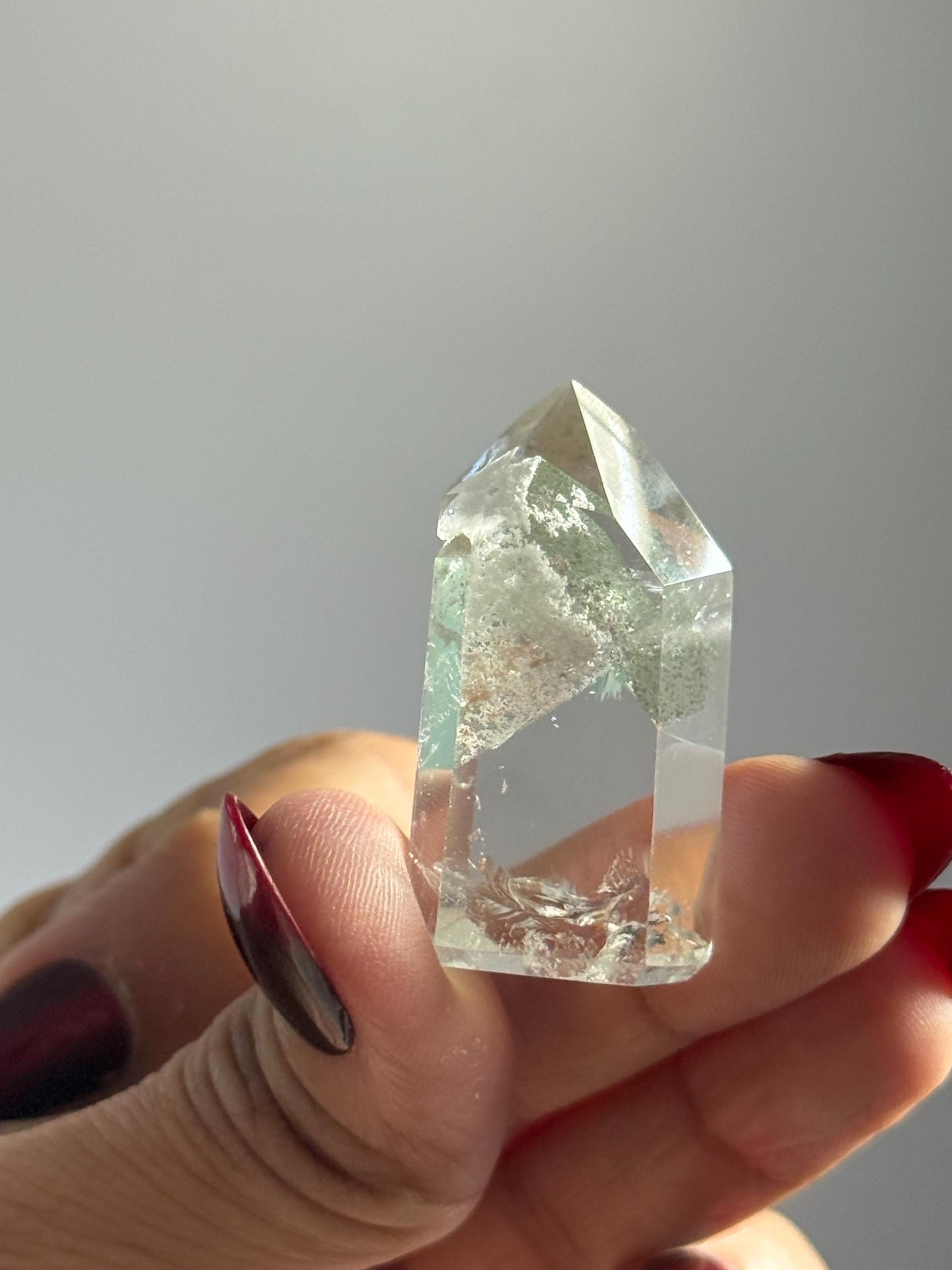 Mountain Phantom, Garden Quartz, Lumerian Clear Quartz Point, Small Mini