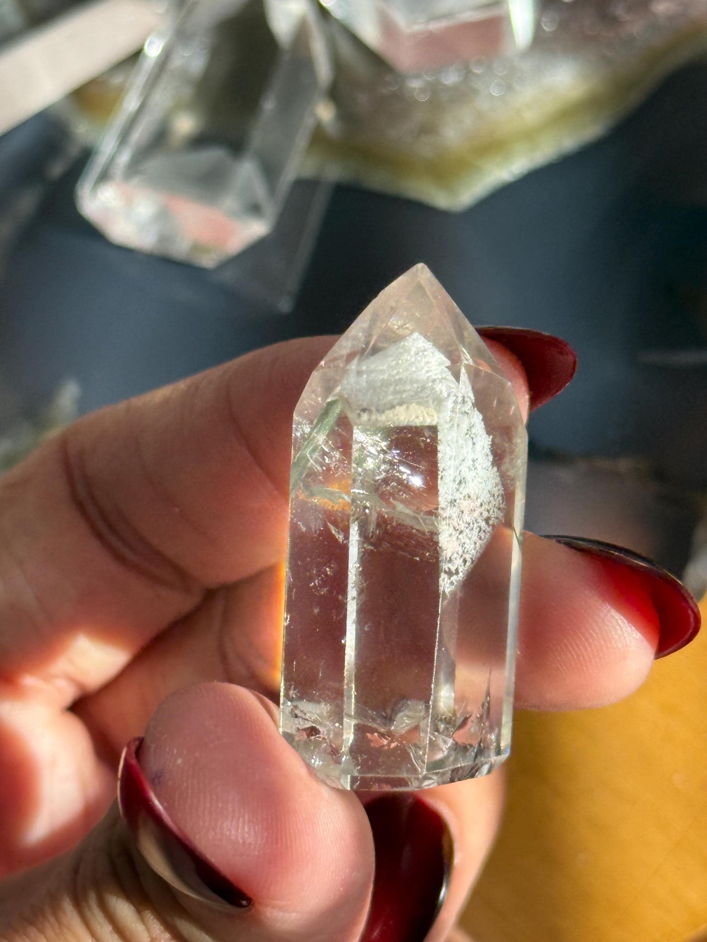 Mountain Phantom, Garden Quartz, Lumerian Clear Quartz Point, Small Mini