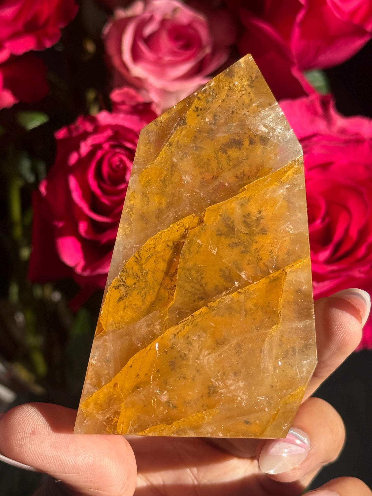 Dendritic Quartz, Girasol Quartz With Dendrites, Dendritic, Crystal Gifts