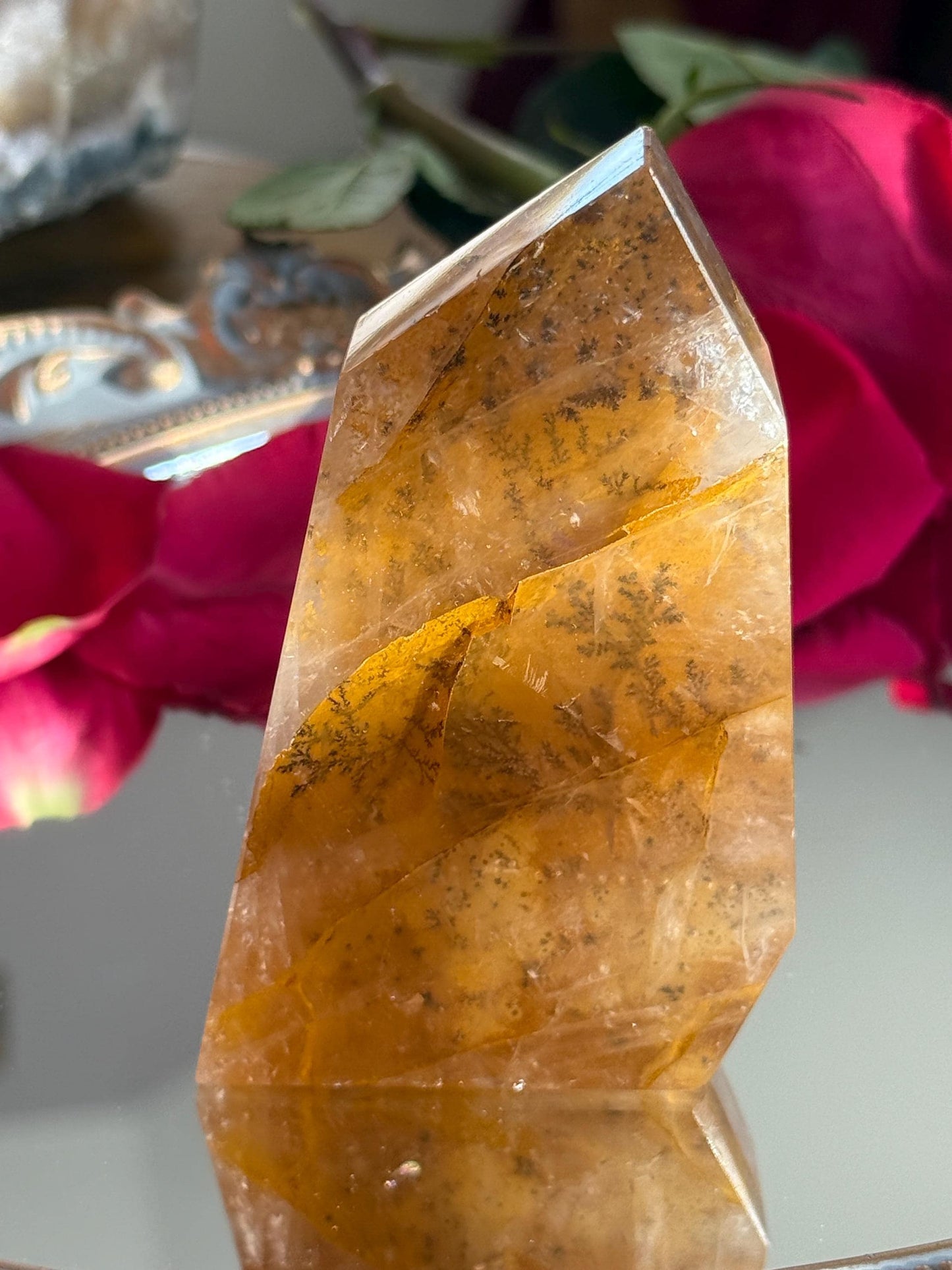 Dendritic Quartz, Girasol Quartz With Dendrites, Dendritic, Crystal Gifts